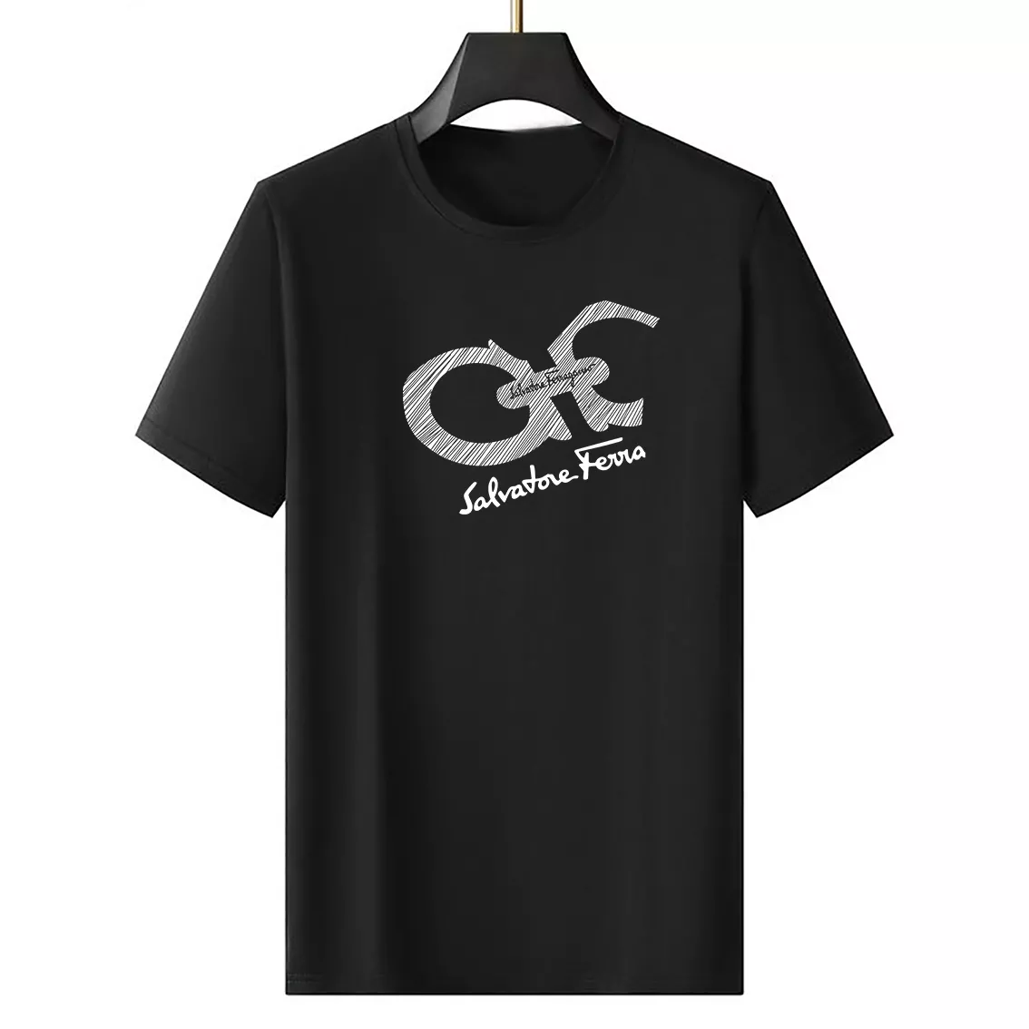 Cozy 6319 Salvatore Ferragamo T-Shirts Short Sleeved For Men