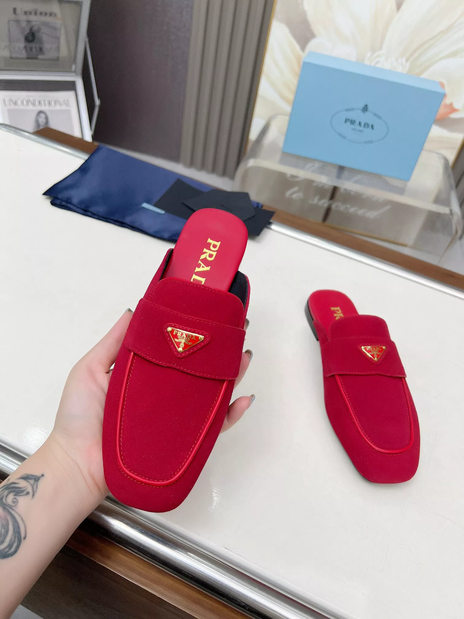 Cozy 7665 Prada Slippers For Women