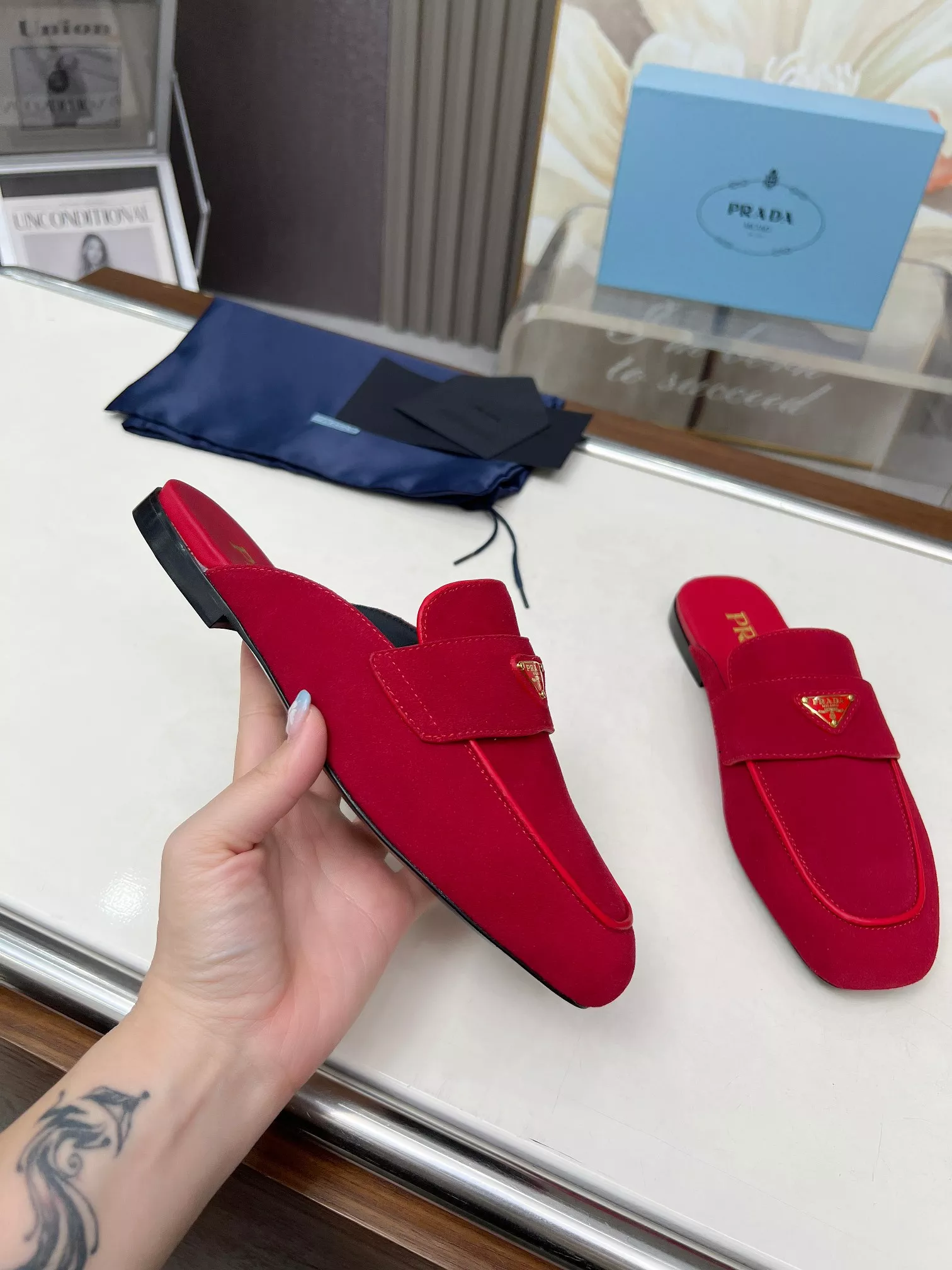 Cozy 7665 Prada Slippers For Women