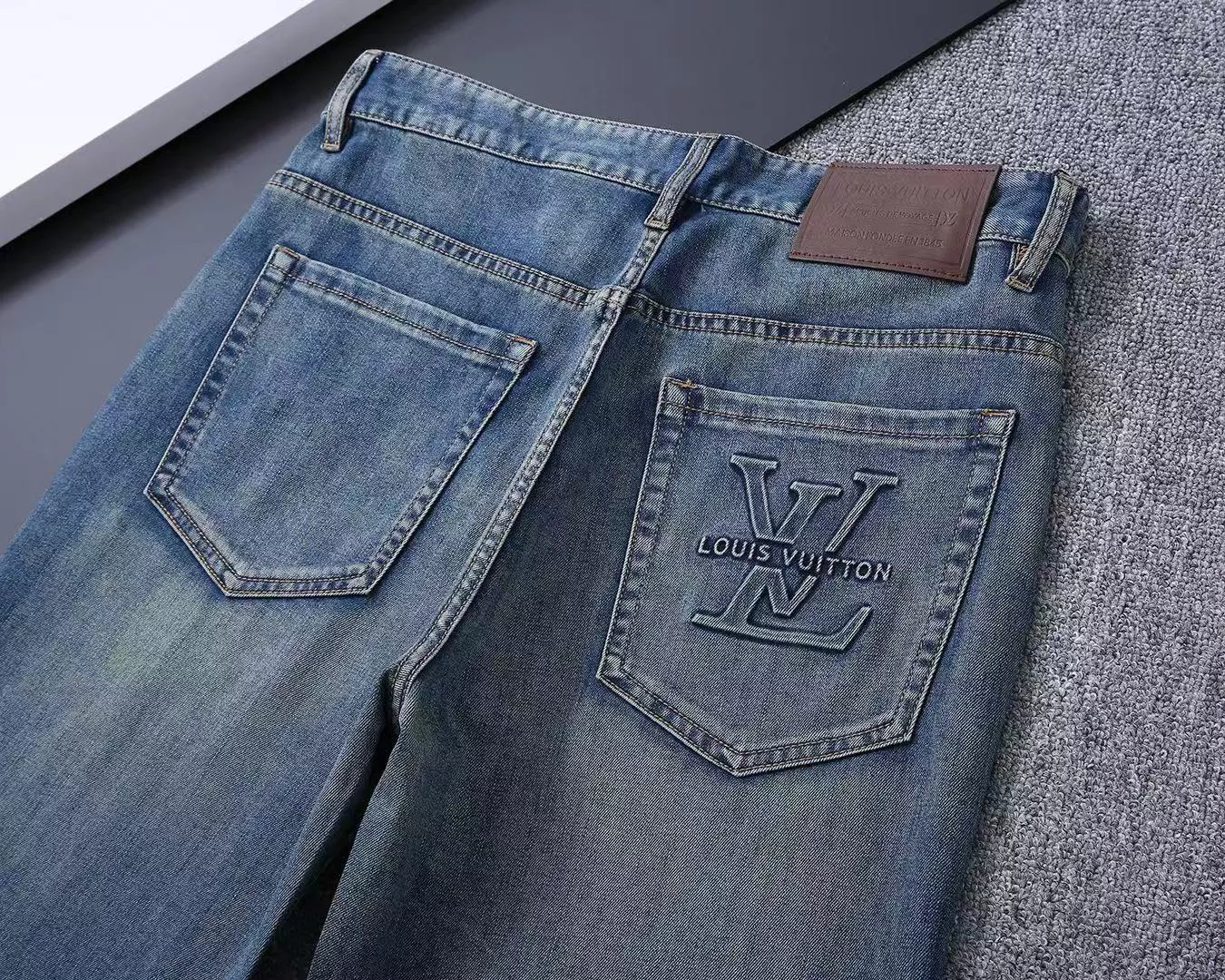 Cozy 7891 Louis Vuitton LV Jeans For Men