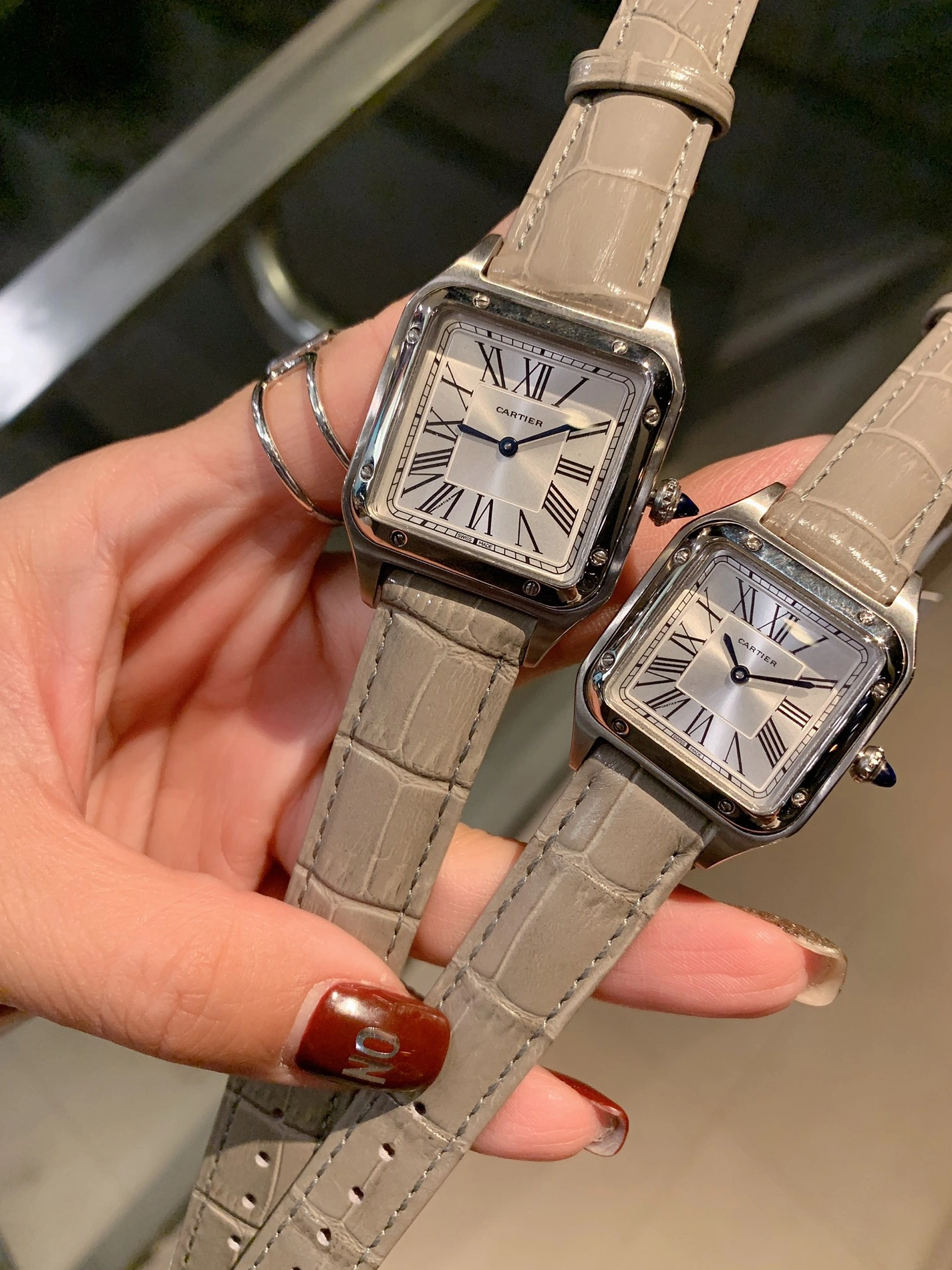 Cozy 8023 Cartier AAA Quality Watches In Silver For Women