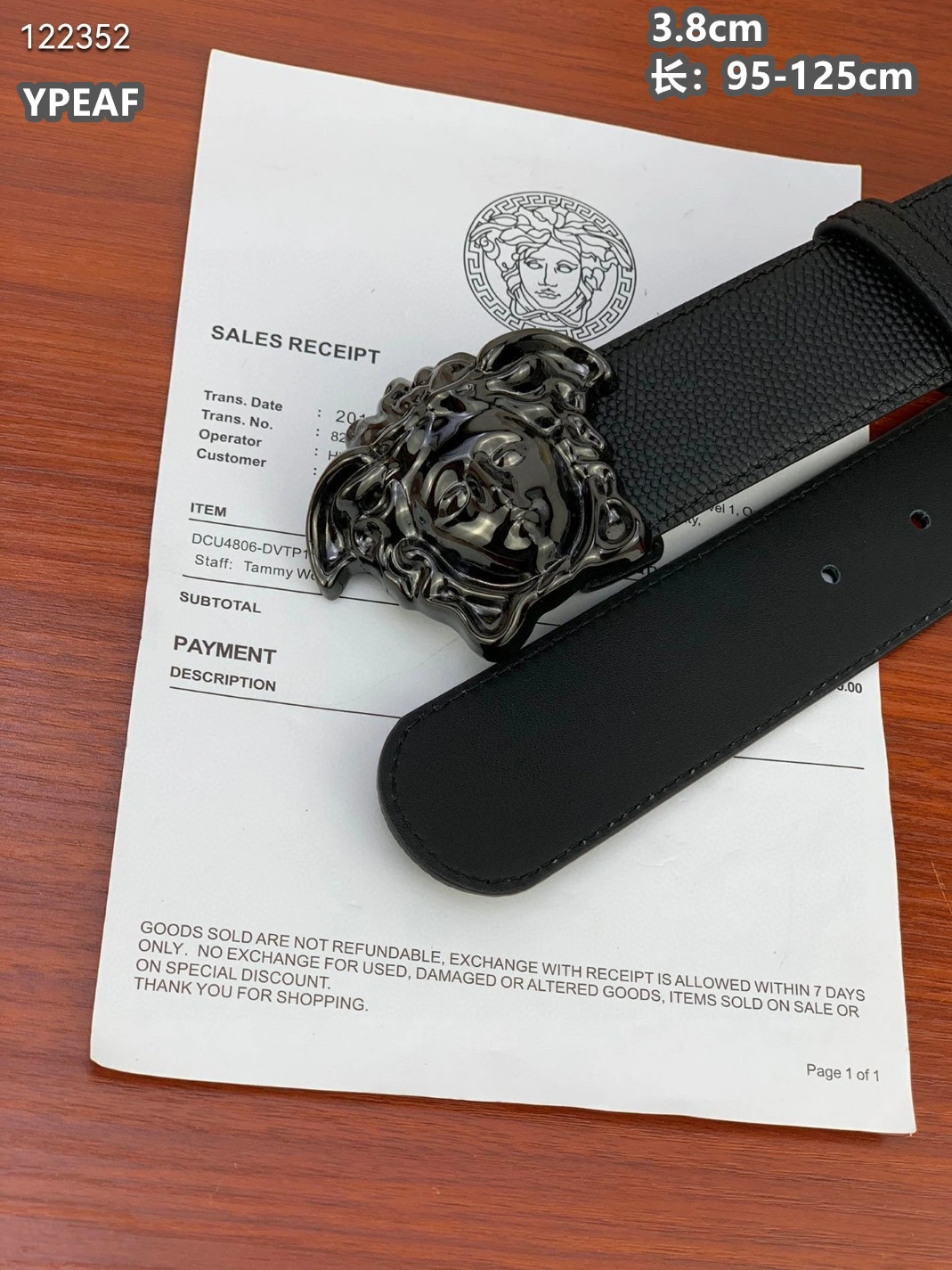 Cozy 8079 Versace AAA Quality Belts For Men