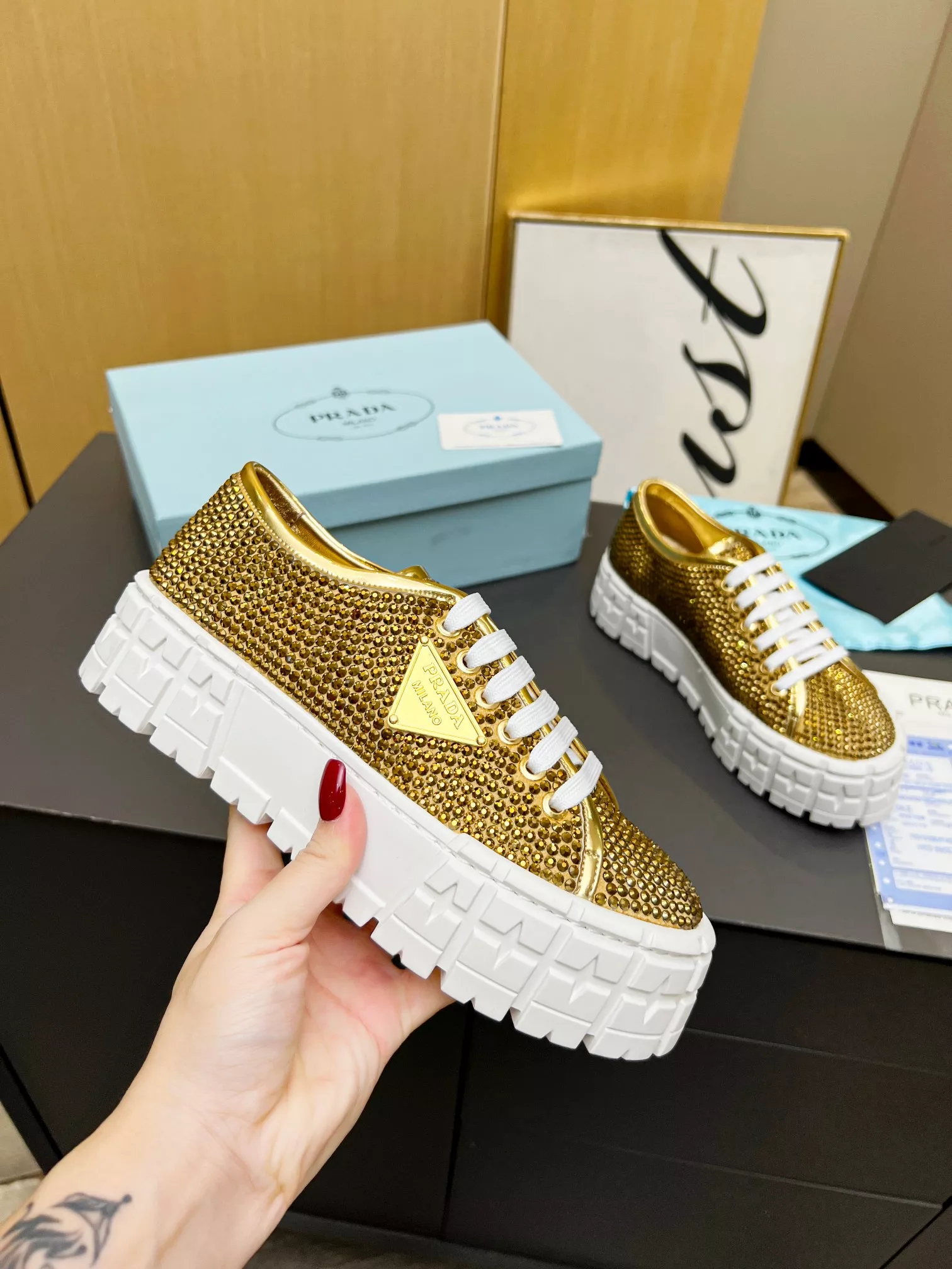 Cozy 8285 Prada Casual Shoes For Women