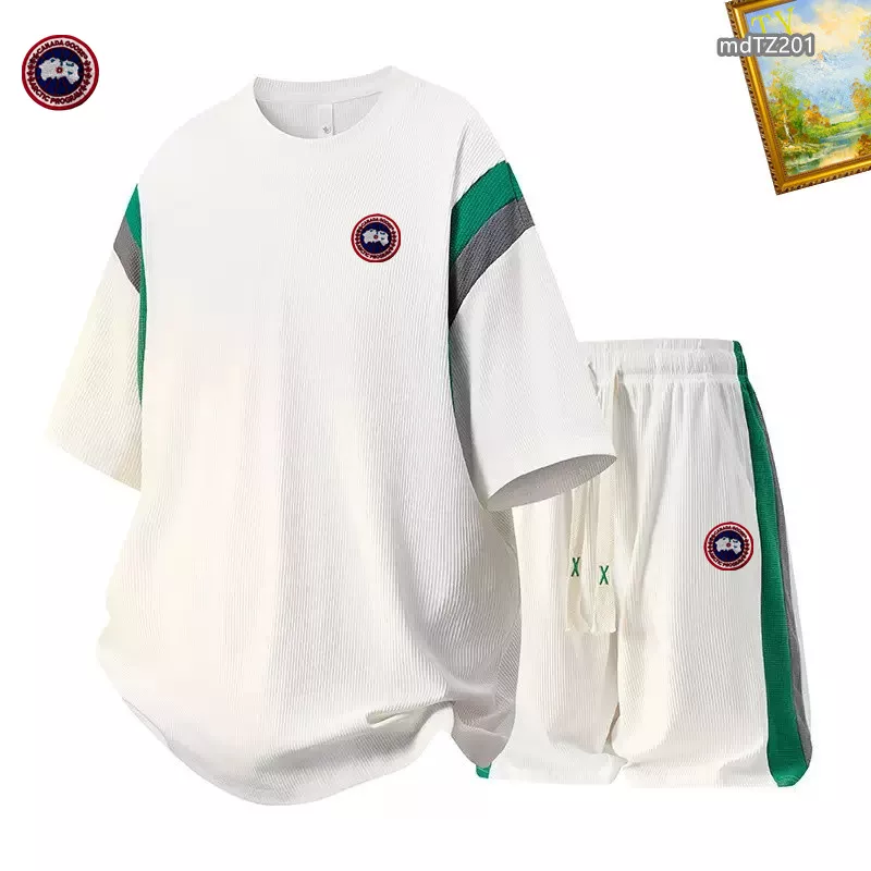 Cozy 8400 Canada Goose Tracksuits Short Sleeved For Men
