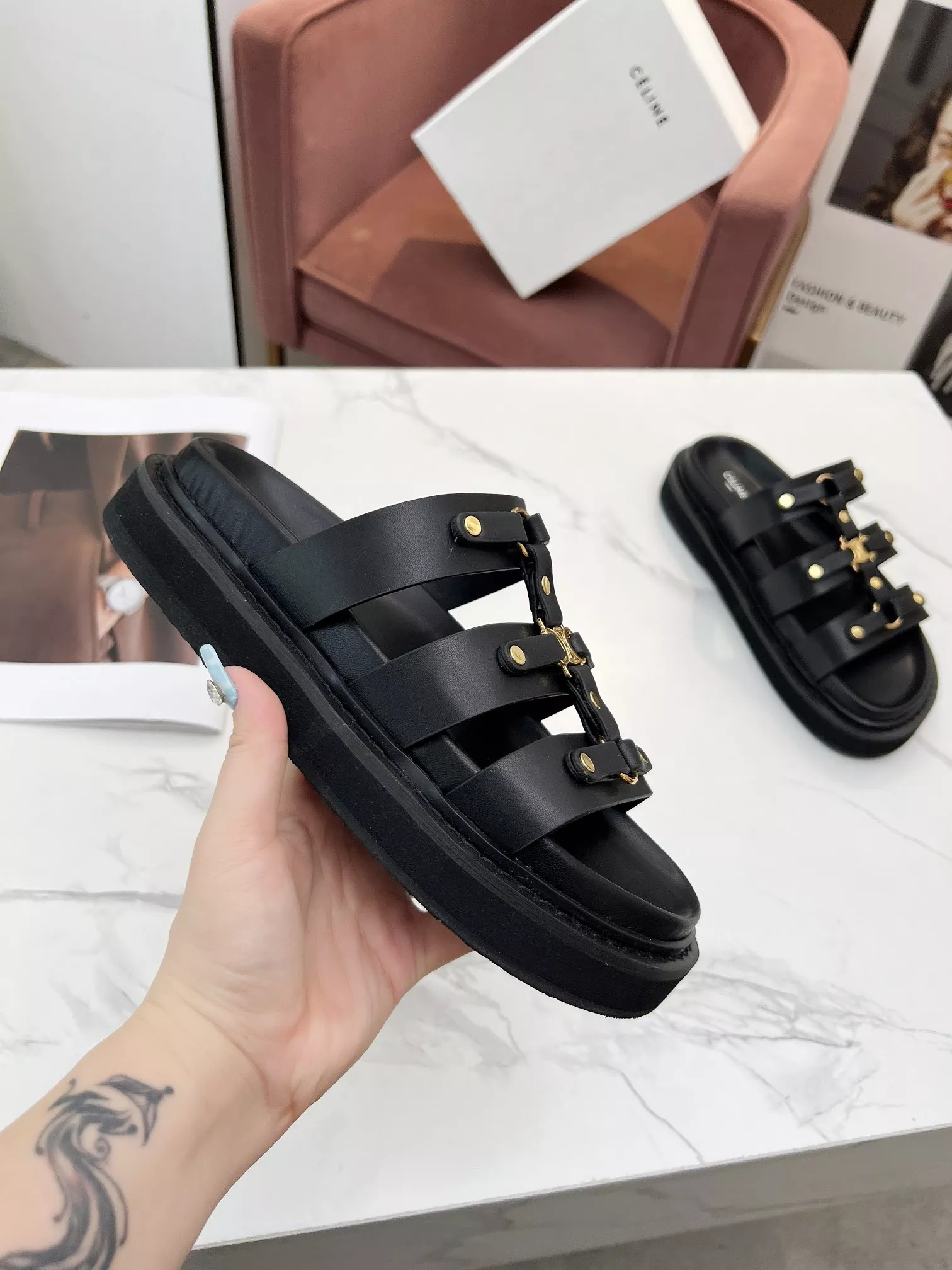 Cozy 8849 Celine Slippers For Women
