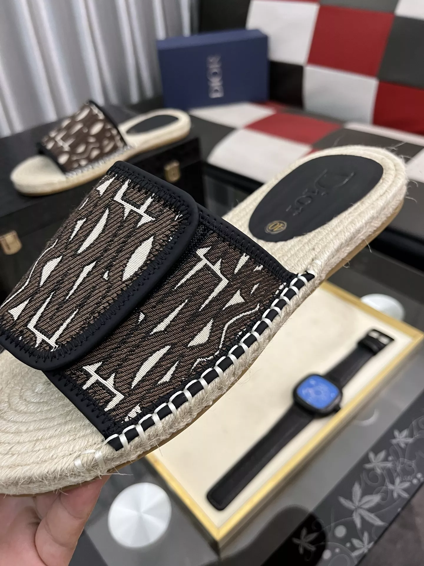 Cozy 8915 Christian Dior Slippers For Men