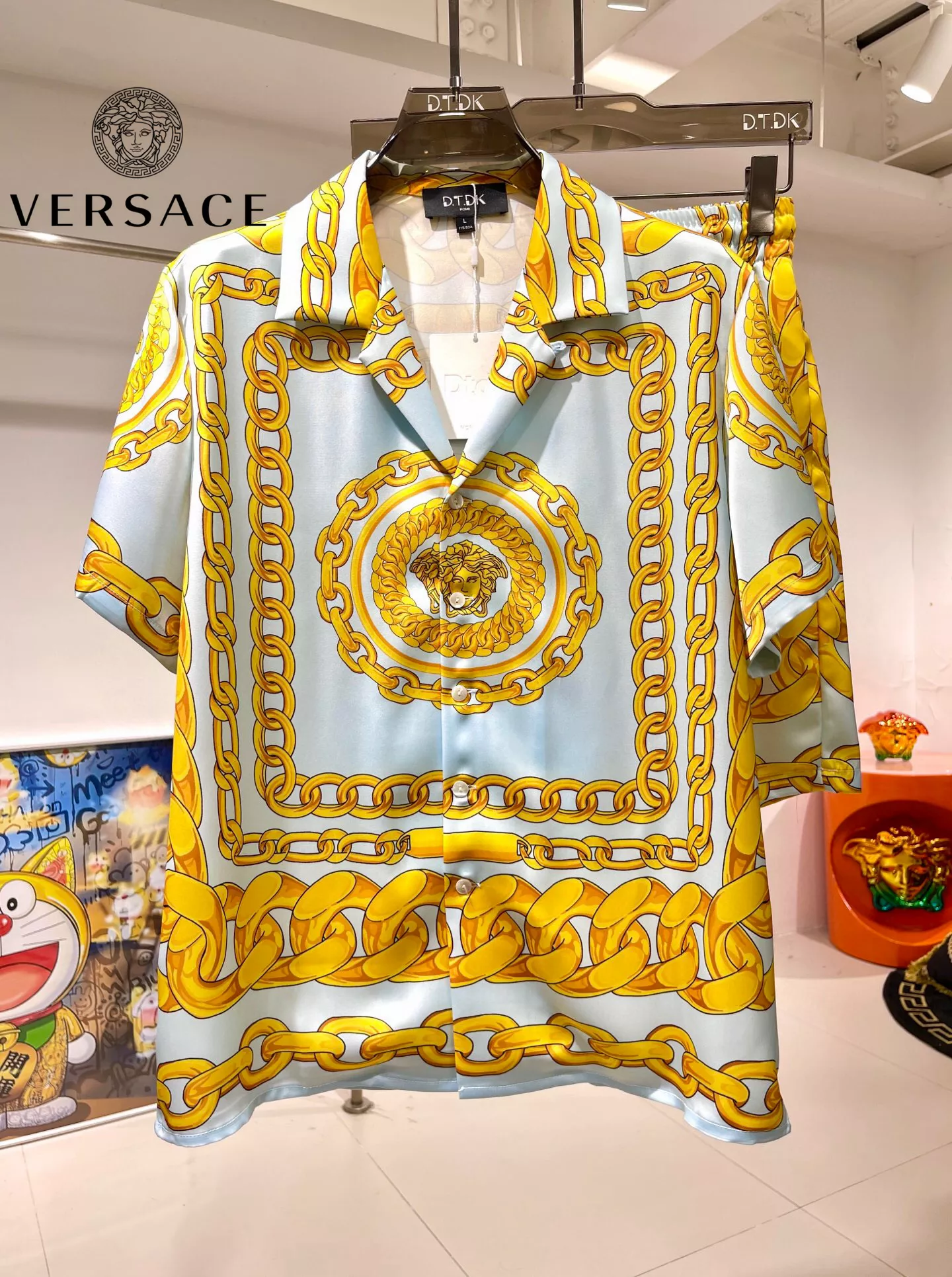 Cozy 9464 Versace Tracksuits Short Sleeved For Men