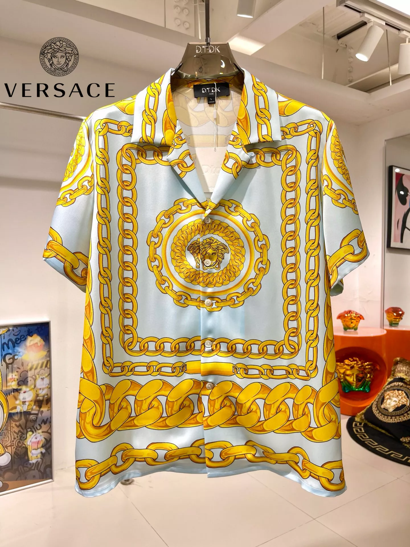 Cozy 9464 Versace Tracksuits Short Sleeved For Men