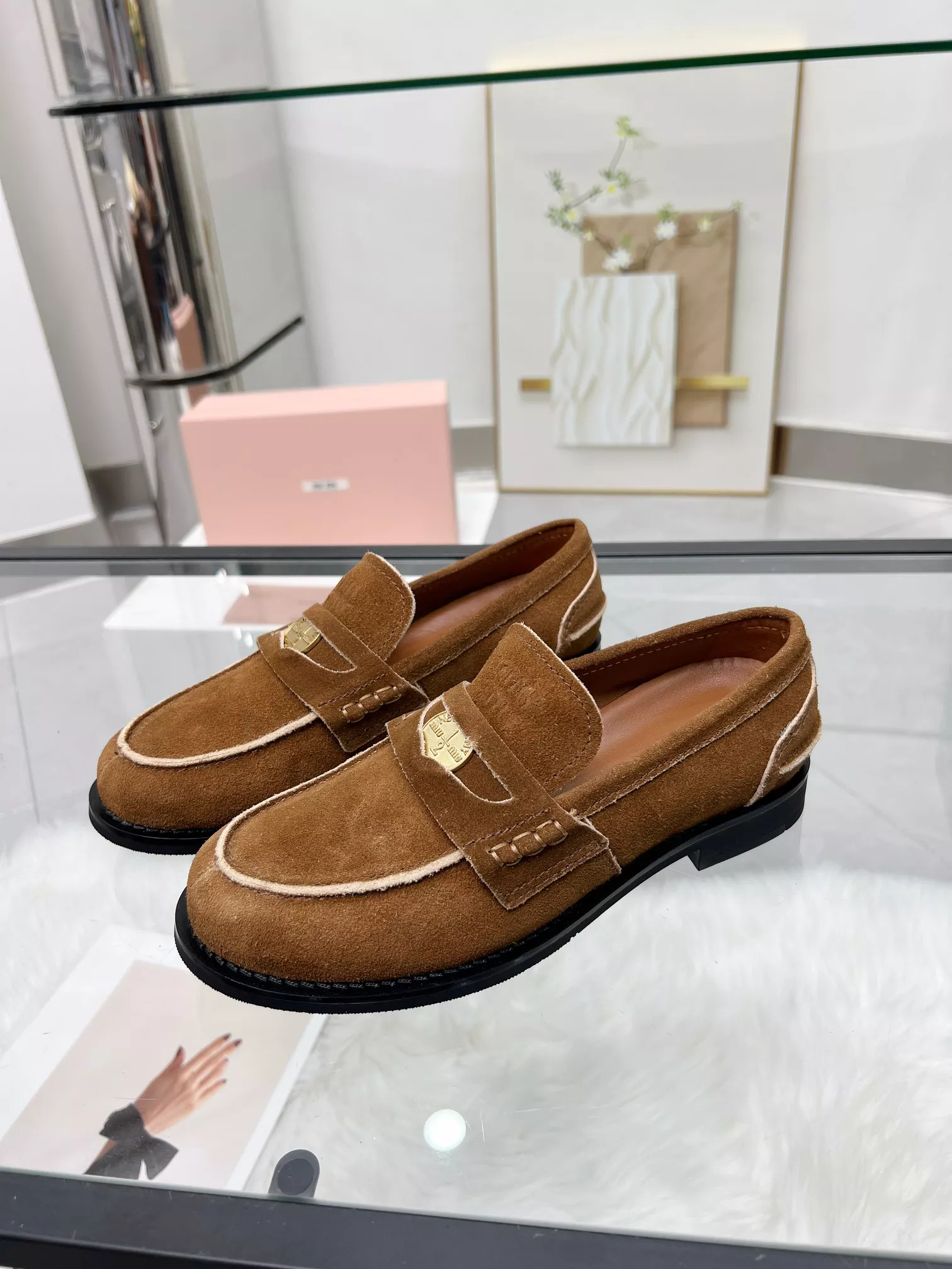Cozy 9926 MIU MIU Leather Shoes For Women
