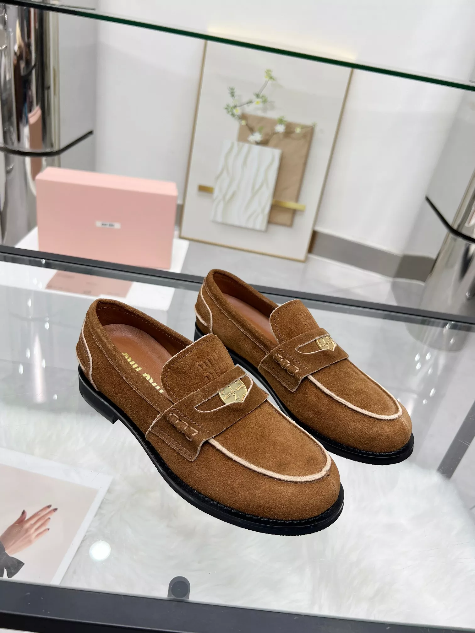 Cozy 9926 MIU MIU Leather Shoes For Women