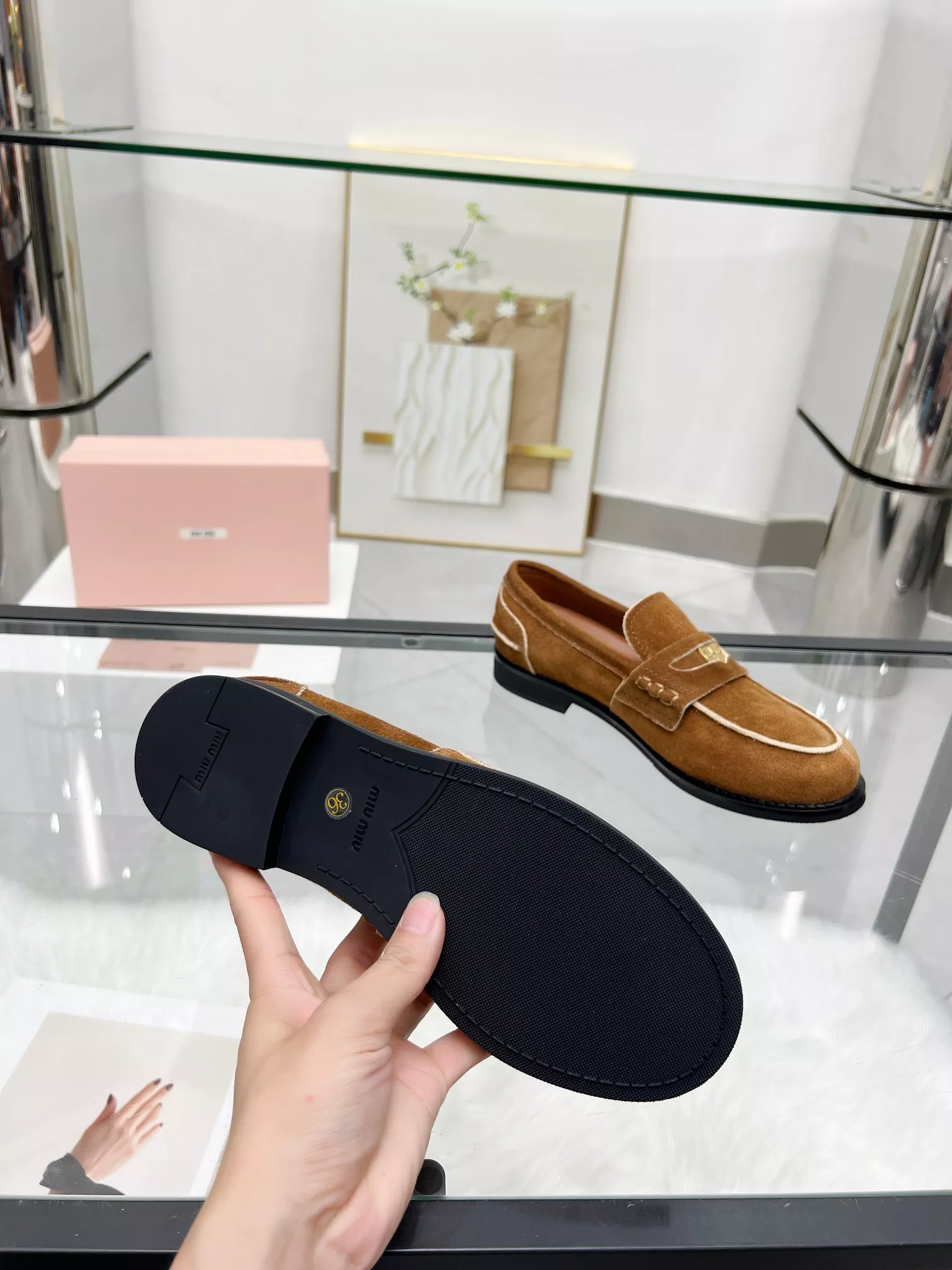 Cozy 9926 MIU MIU Leather Shoes For Women