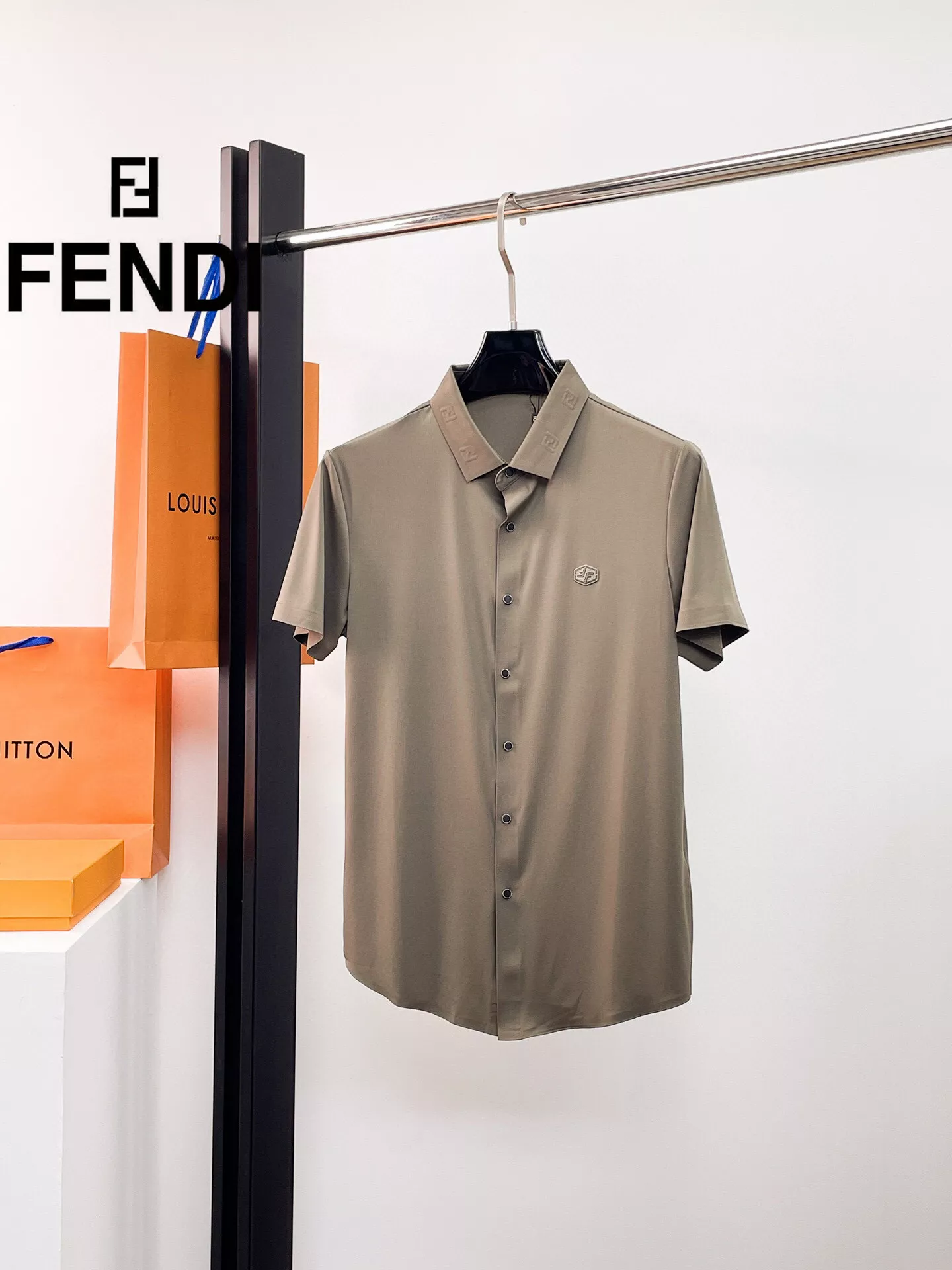 DailyWear 137 Fendi Shirts Short Sleeved For Men