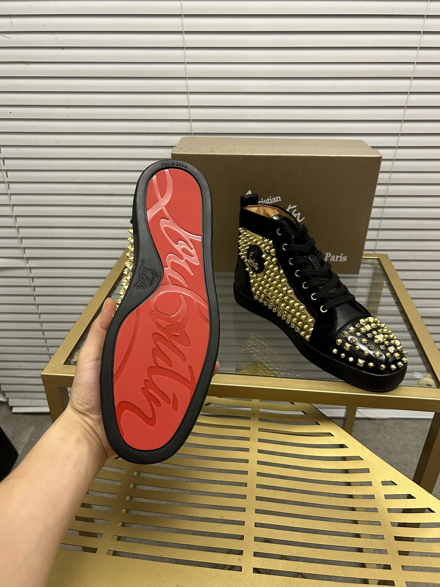 DailyWear 1610 Christian Louboutin High Top Shoes For Men