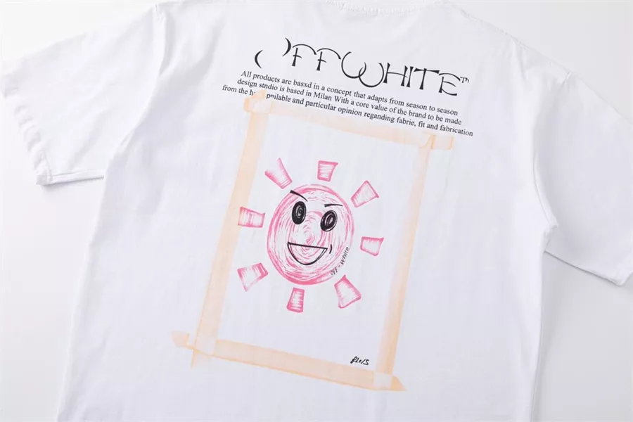 DailyWear 2074 Off-White T-Shirts Short Sleeved For Unisex