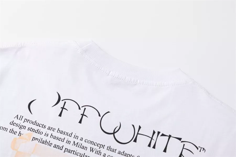 DailyWear 2074 Off-White T-Shirts Short Sleeved For Unisex