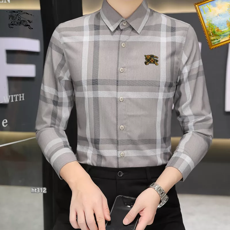 DailyWear 7469 Burberry Shirts Long Sleeved For Men