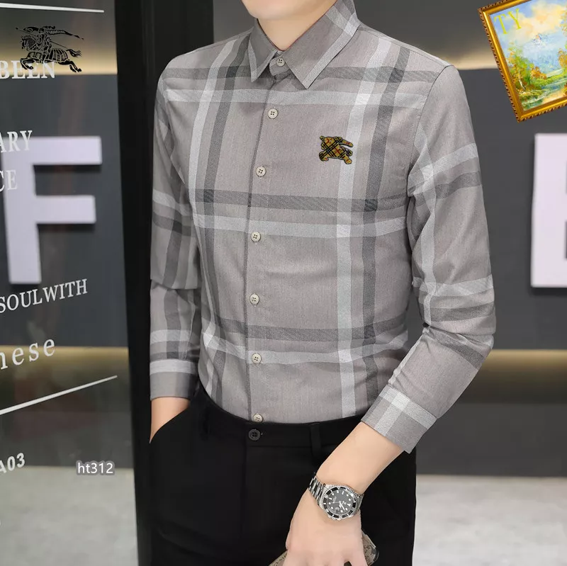 DailyWear 7469 Burberry Shirts Long Sleeved For Men