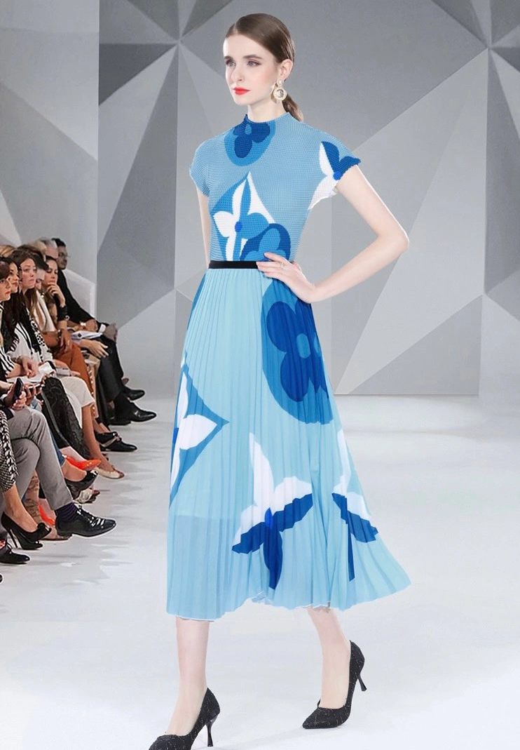 DailyWear 7604 Louis Vuitton LV Dresses Short Sleeved For Women