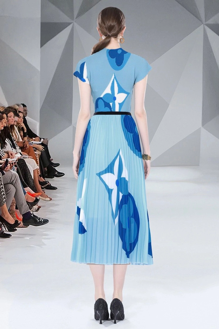 DailyWear 7604 Louis Vuitton LV Dresses Short Sleeved For Women