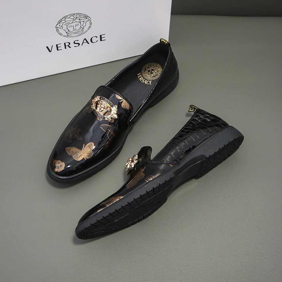 DailyWear 8182 Versace Leather Shoes For Men