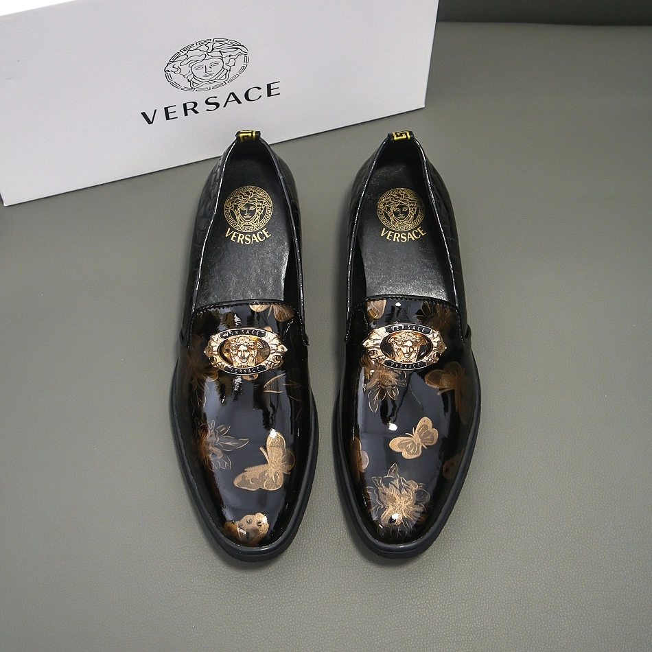 DailyWear 8182 Versace Leather Shoes For Men