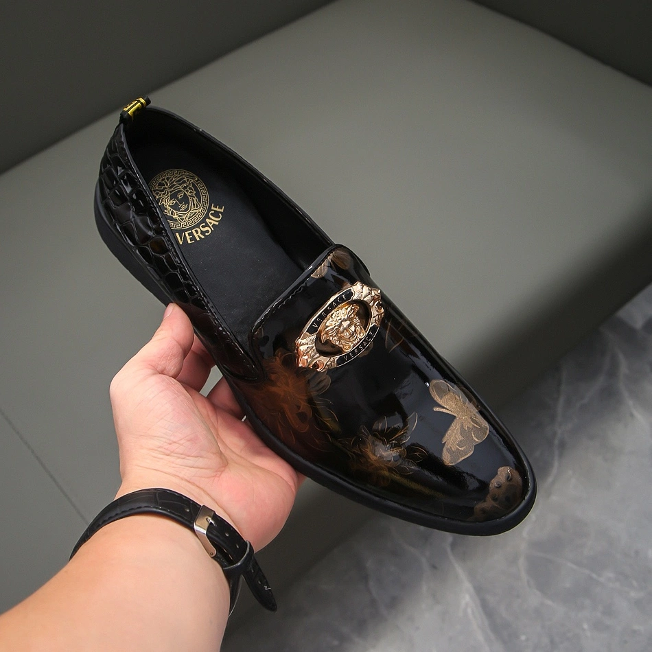 DailyWear 8182 Versace Leather Shoes For Men