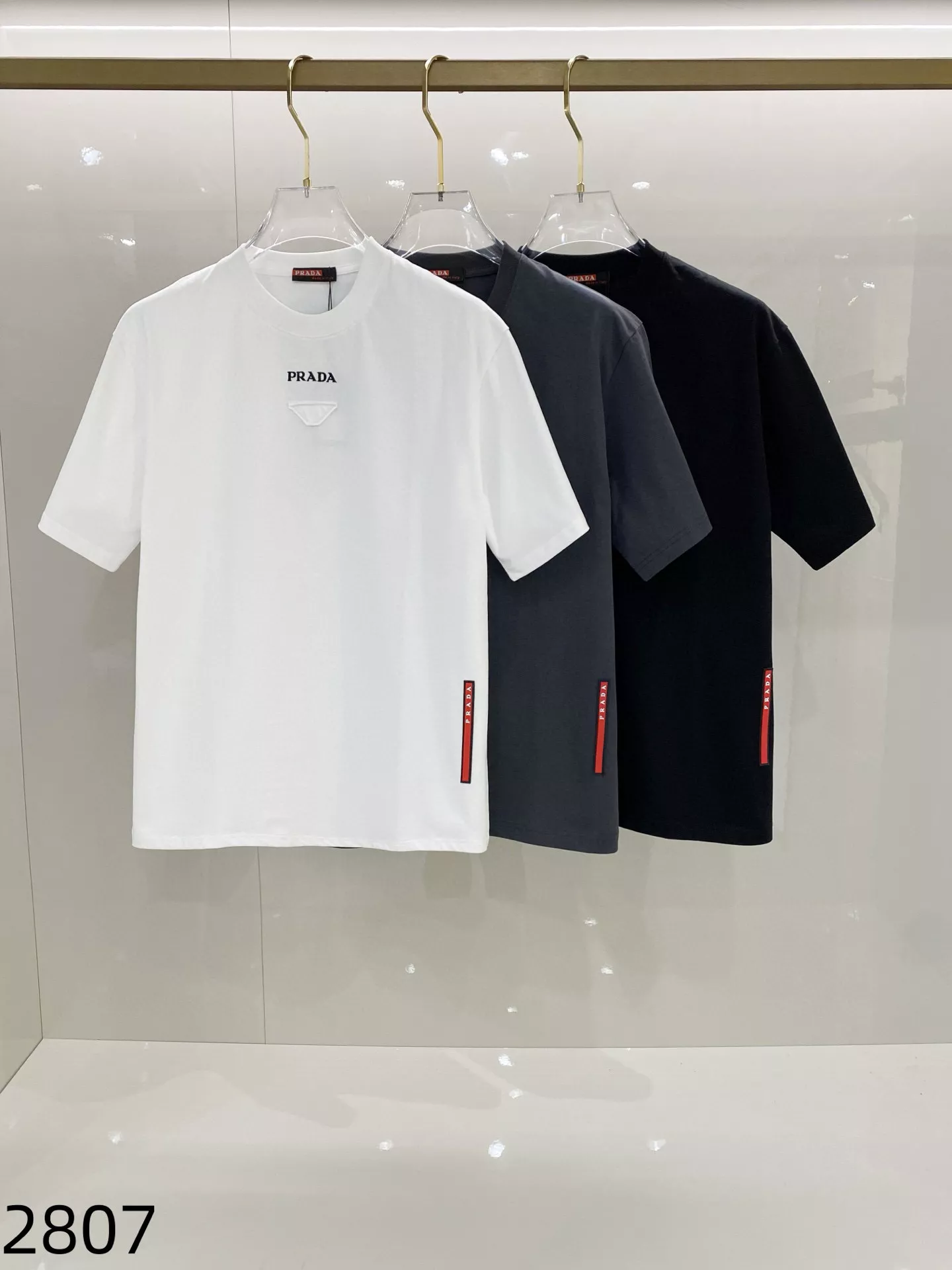 DailyWear 8219 Prada T-Shirts Short Sleeved For Unisex