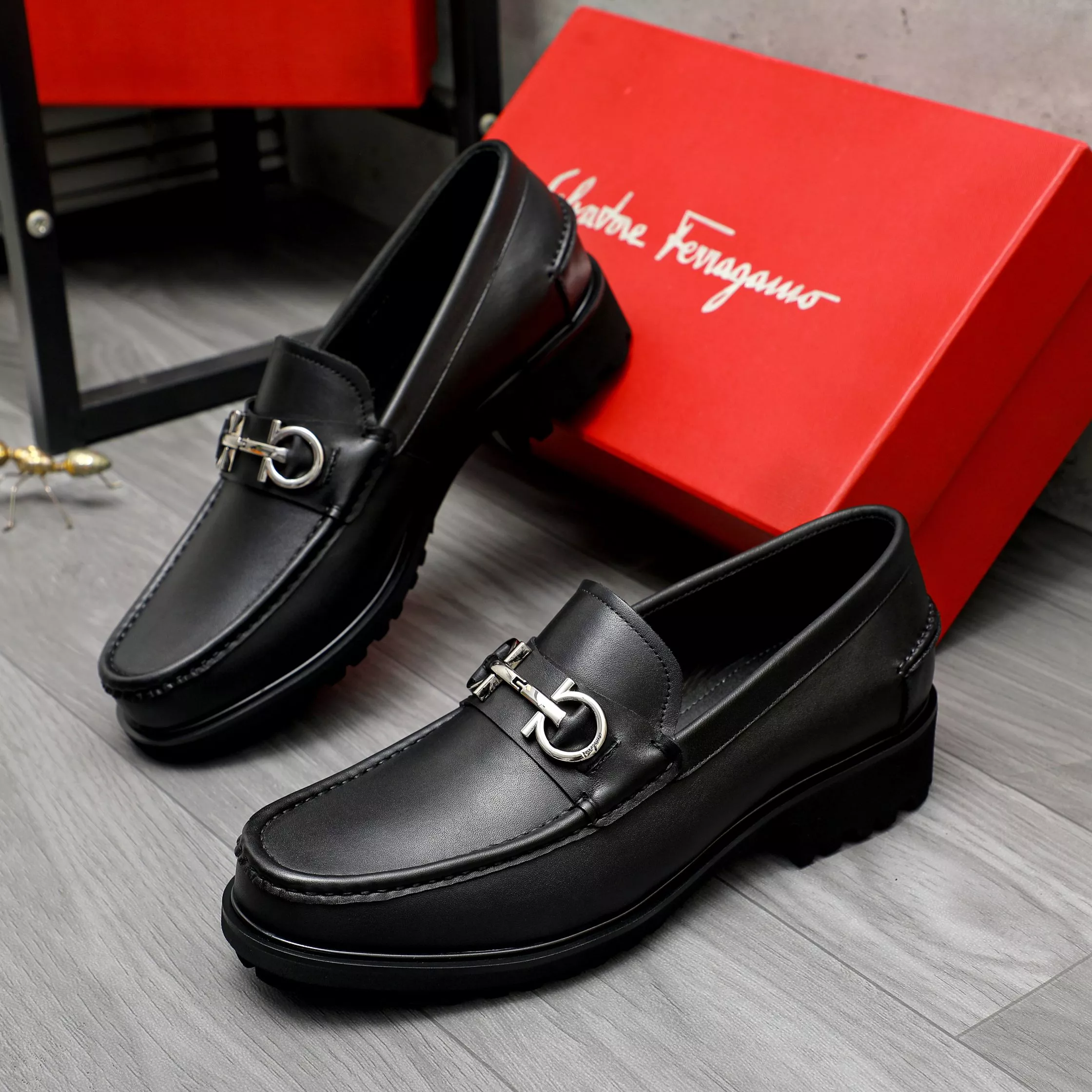 DailyWear 8889 Salvatore Ferragamo Leather Shoes For Men