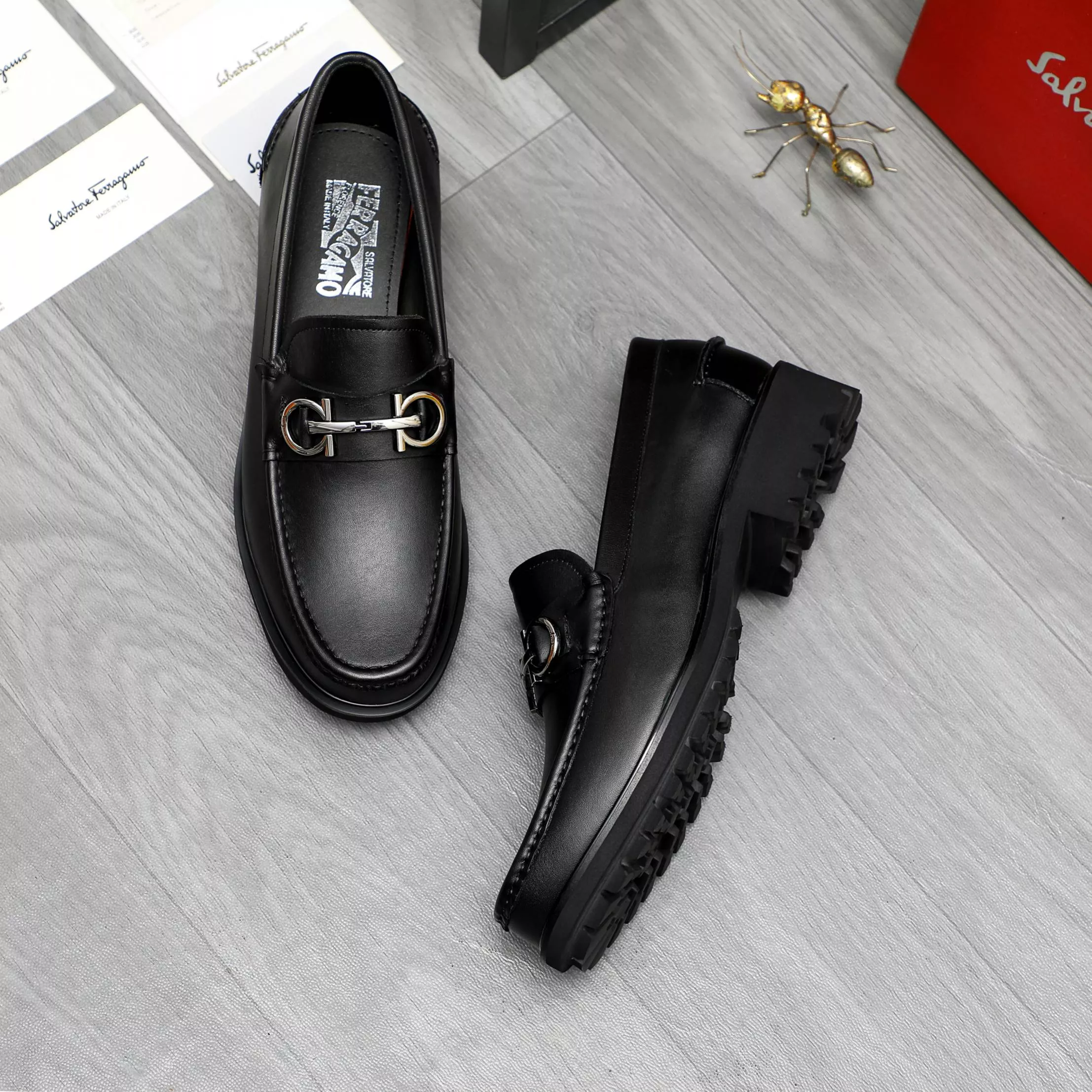 DailyWear 8889 Salvatore Ferragamo Leather Shoes For Men