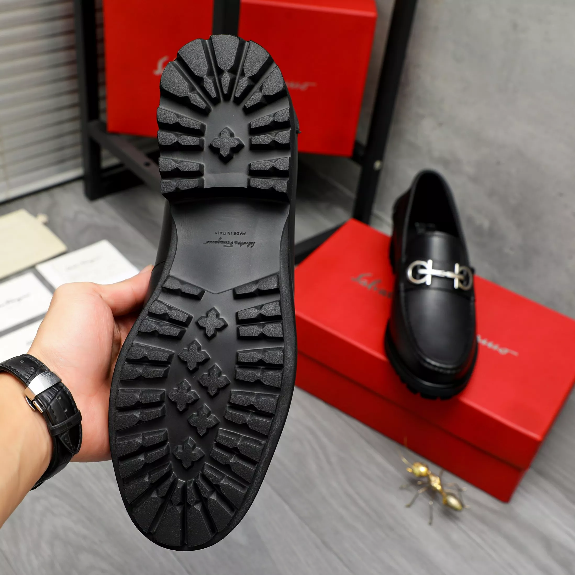 DailyWear 8889 Salvatore Ferragamo Leather Shoes For Men