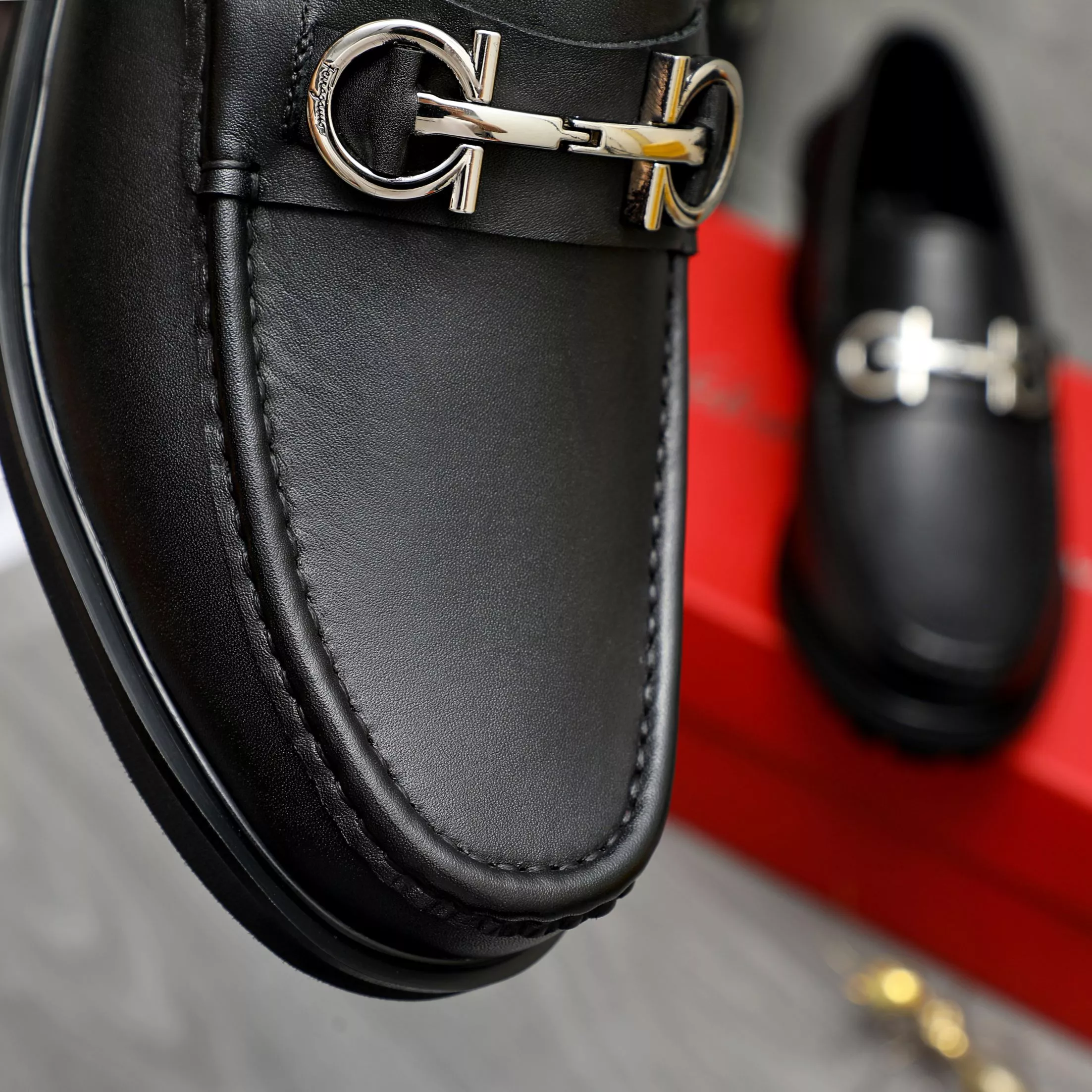 DailyWear 8889 Salvatore Ferragamo Leather Shoes For Men