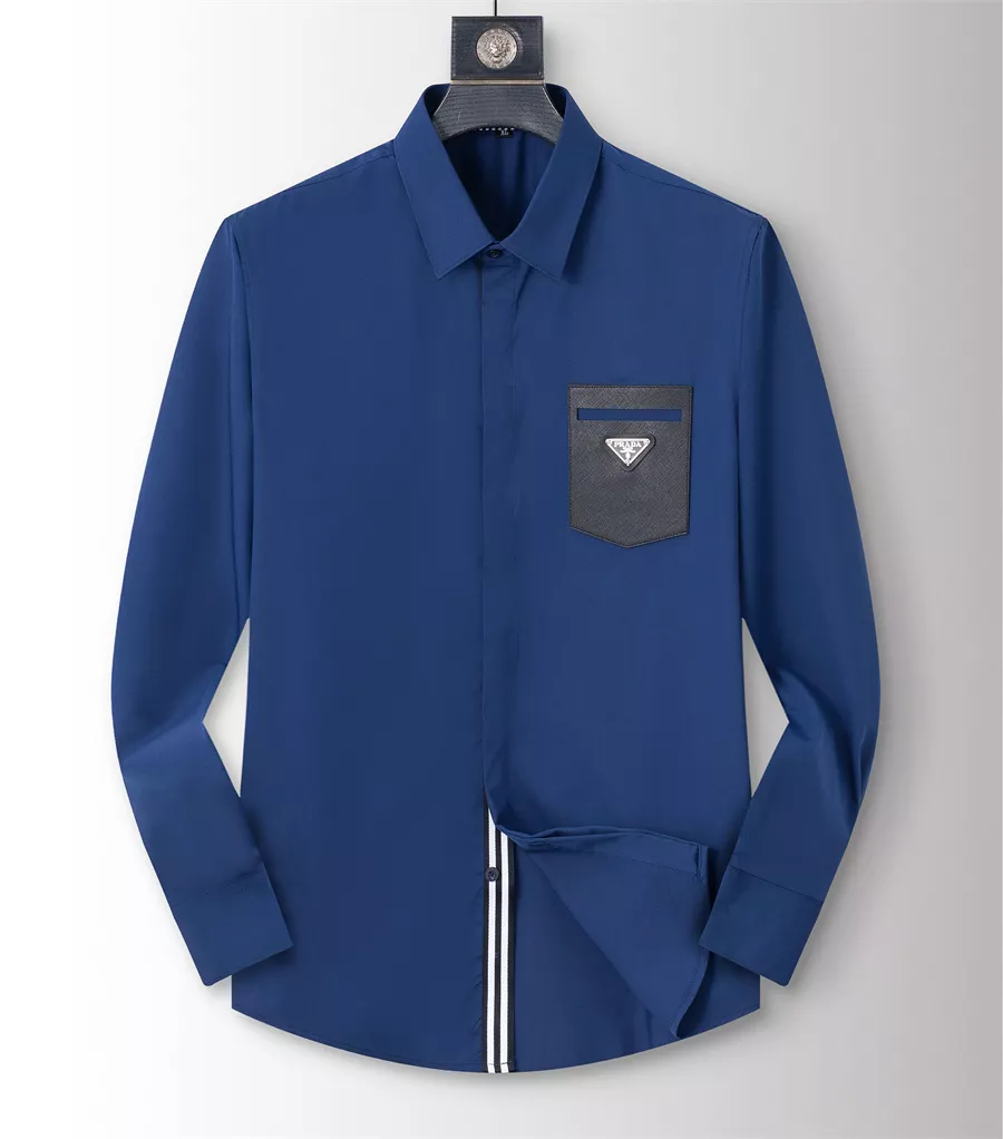 DailyWear 9566 Prada Shirts Long Sleeved For Men