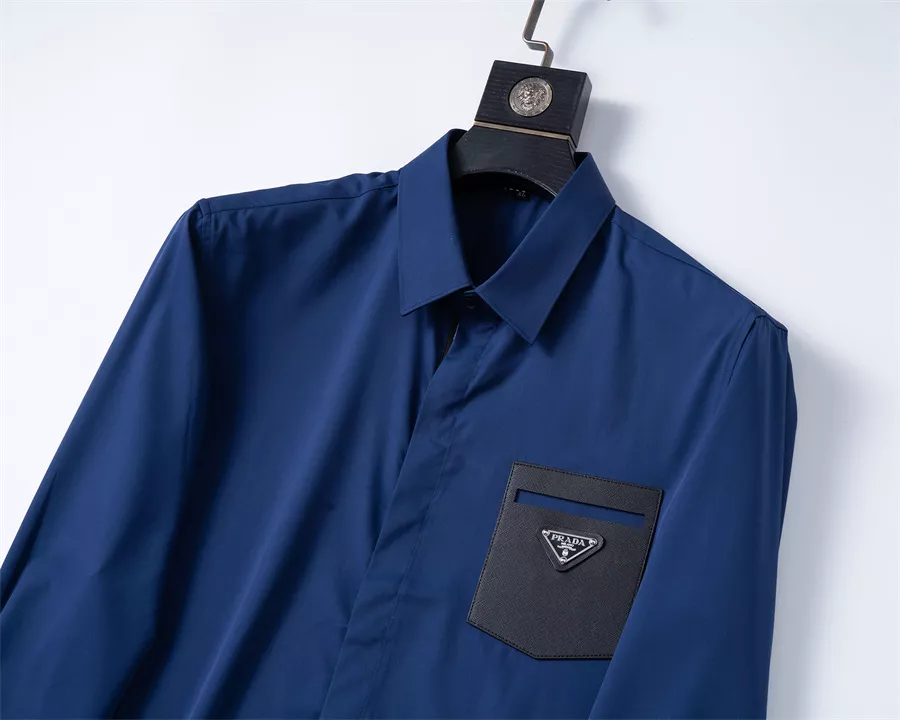 DailyWear 9566 Prada Shirts Long Sleeved For Men