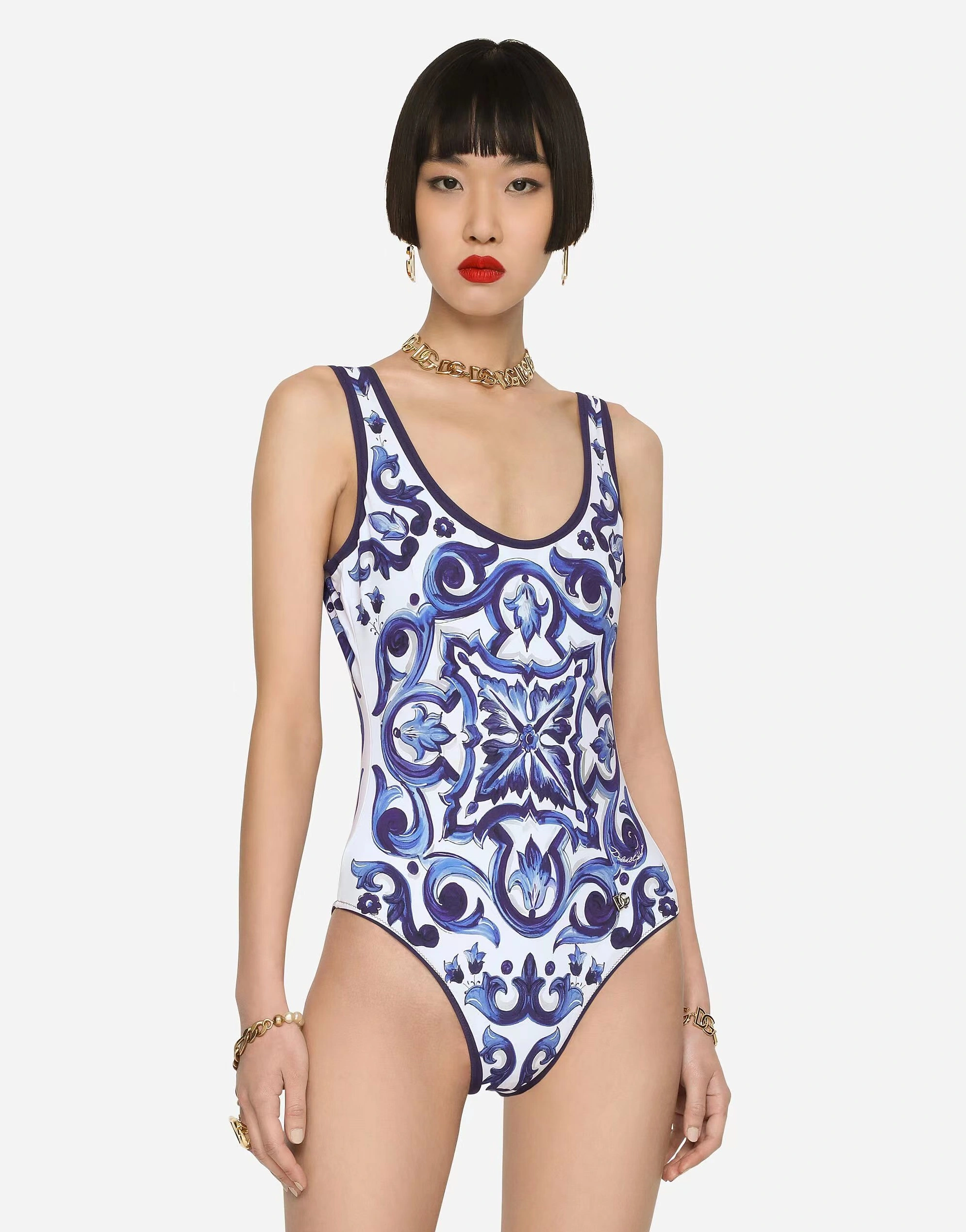 Dolce & Gabbana Bathing Suits Sleeveless For Women Functional 7537