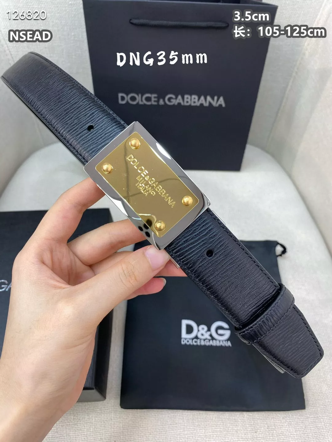 Dolce & Gabbana D&G AAA Quality Belts For Men Comfortable 9608