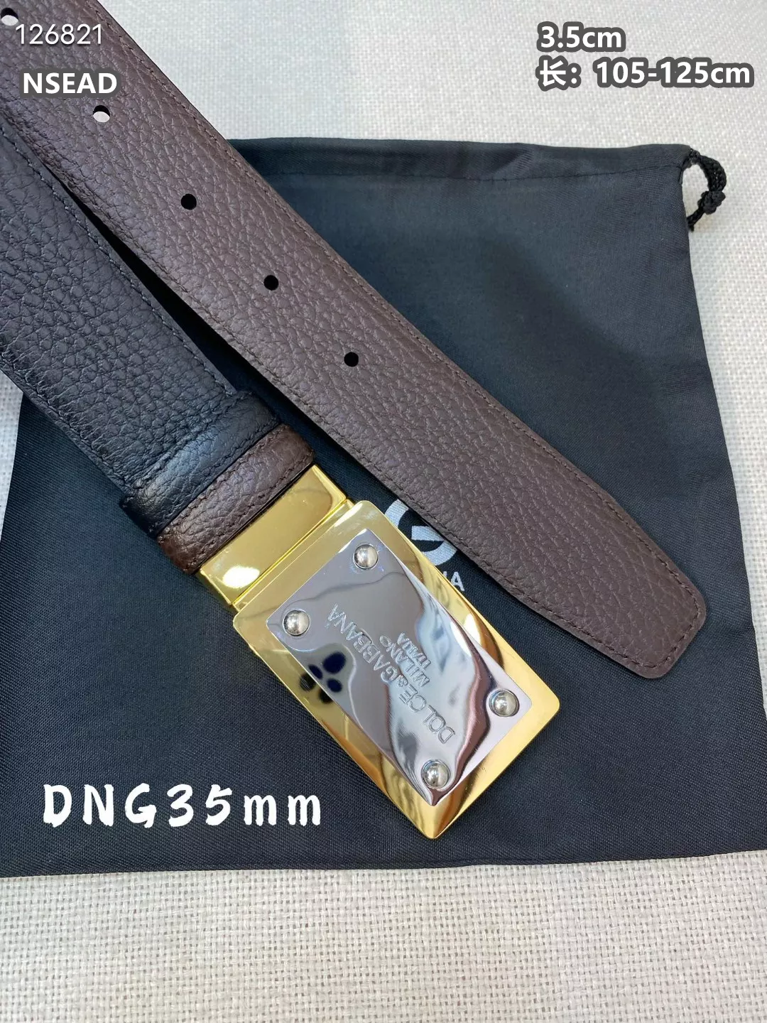 Dolce & Gabbana D&G AAA Quality Belts For Men Versatile 4401