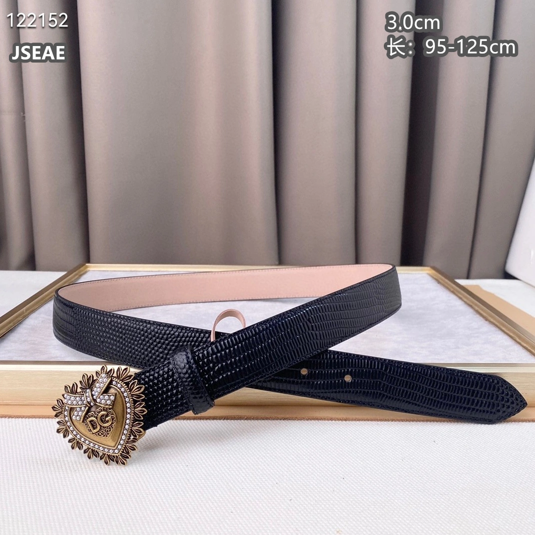 Dolce & Gabbana D&G AAA Quality Belts For Women Flexible 4495