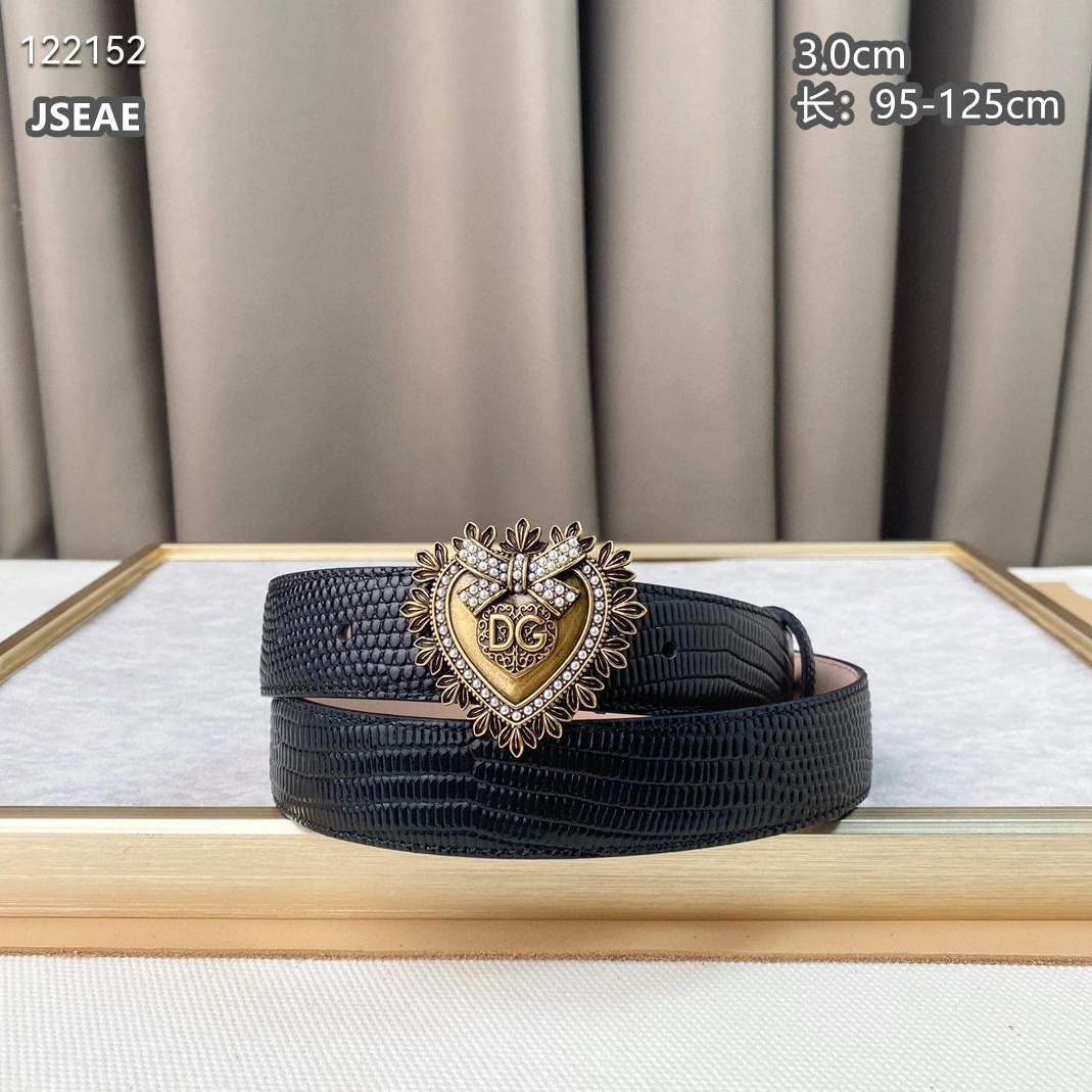 Dolce & Gabbana D&G AAA Quality Belts For Women Flexible 4495