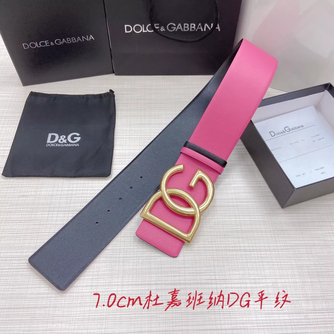 Dolce & Gabbana D&G AAA Quality Belts In 7.0cm For Unisex Comfortable 6298