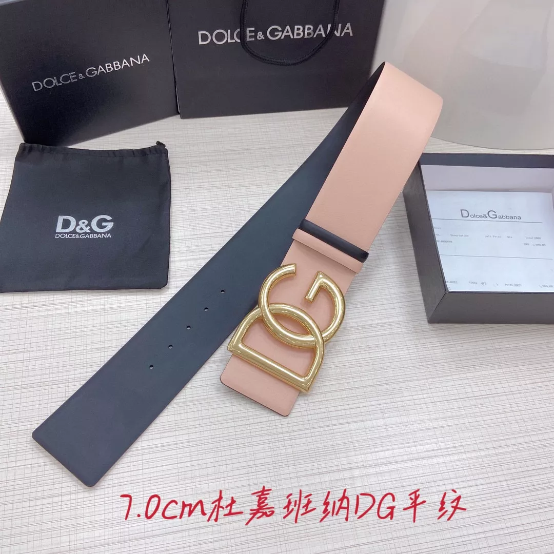 Dolce & Gabbana D&G AAA Quality Belts In 7.0cm For Unisex Fashionable 2449