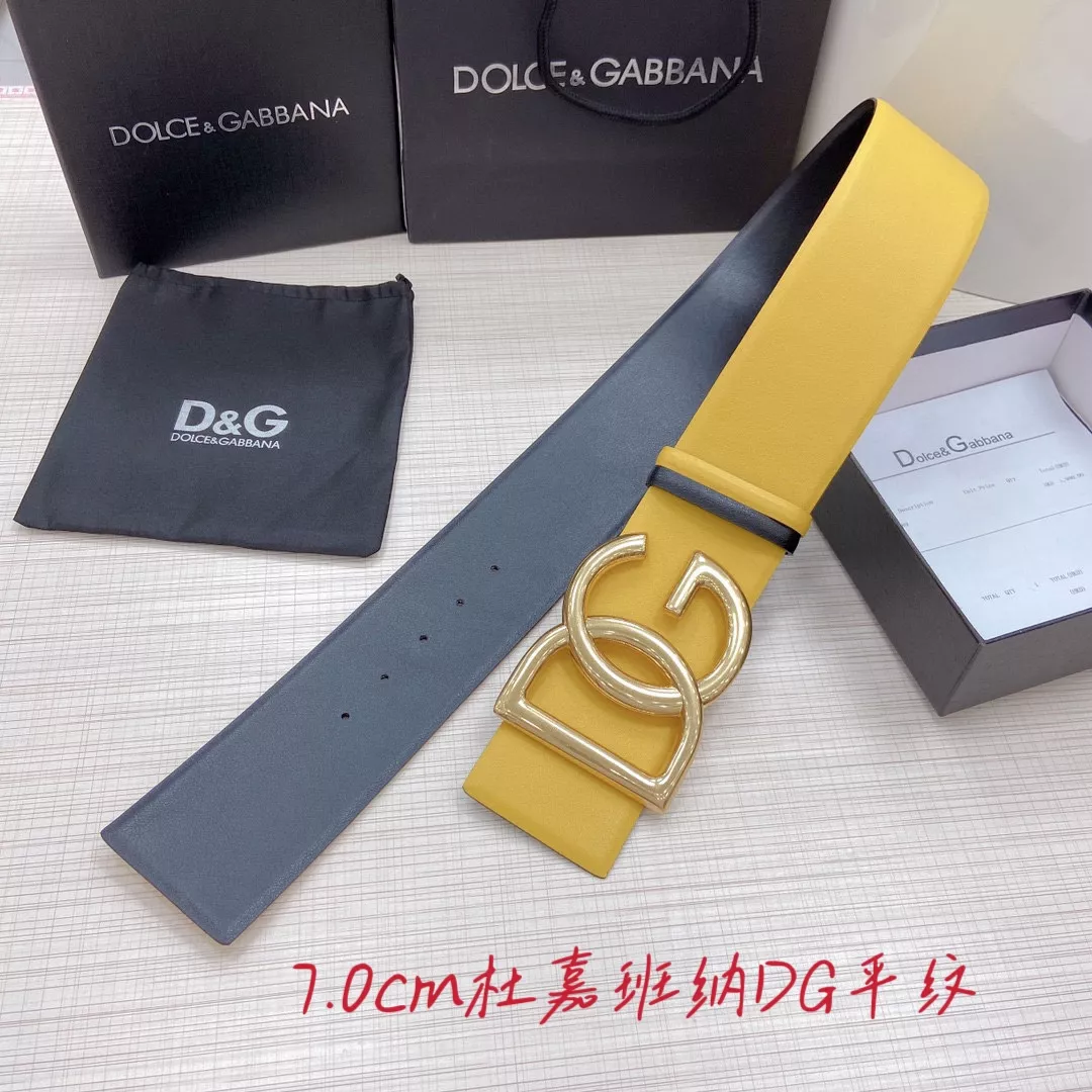 Dolce & Gabbana D&G AAA Quality Belts In 7.0cm For Unisex Minimalist 2641