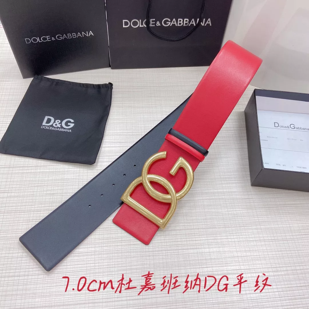 Dolce & Gabbana D&G AAA Quality Belts In 7.0cm For Unisex Versatile 2608