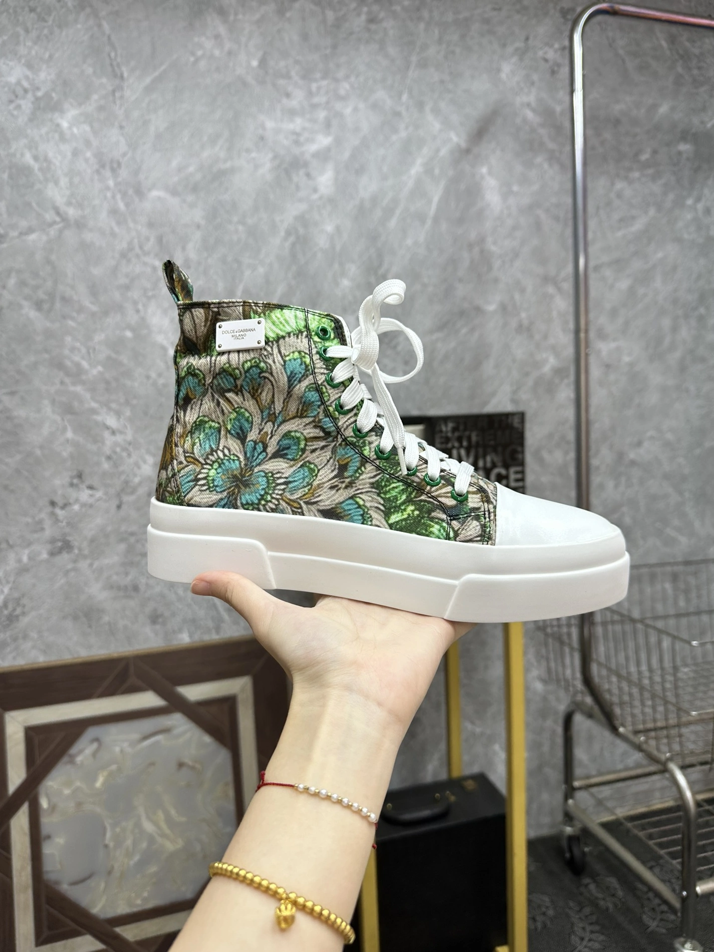 Dolce & Gabbana D&G High Top Shoes For Men EyeCatching 9557