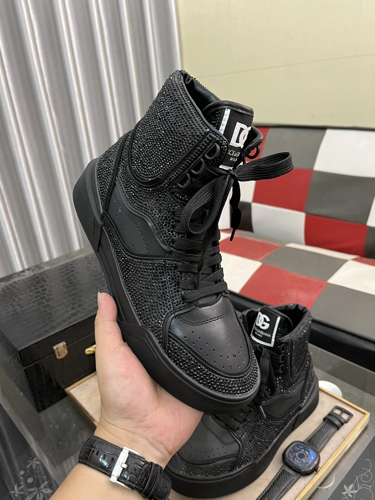 Dolce & Gabbana D&G High Top Shoes For Men WellDesigned 9163