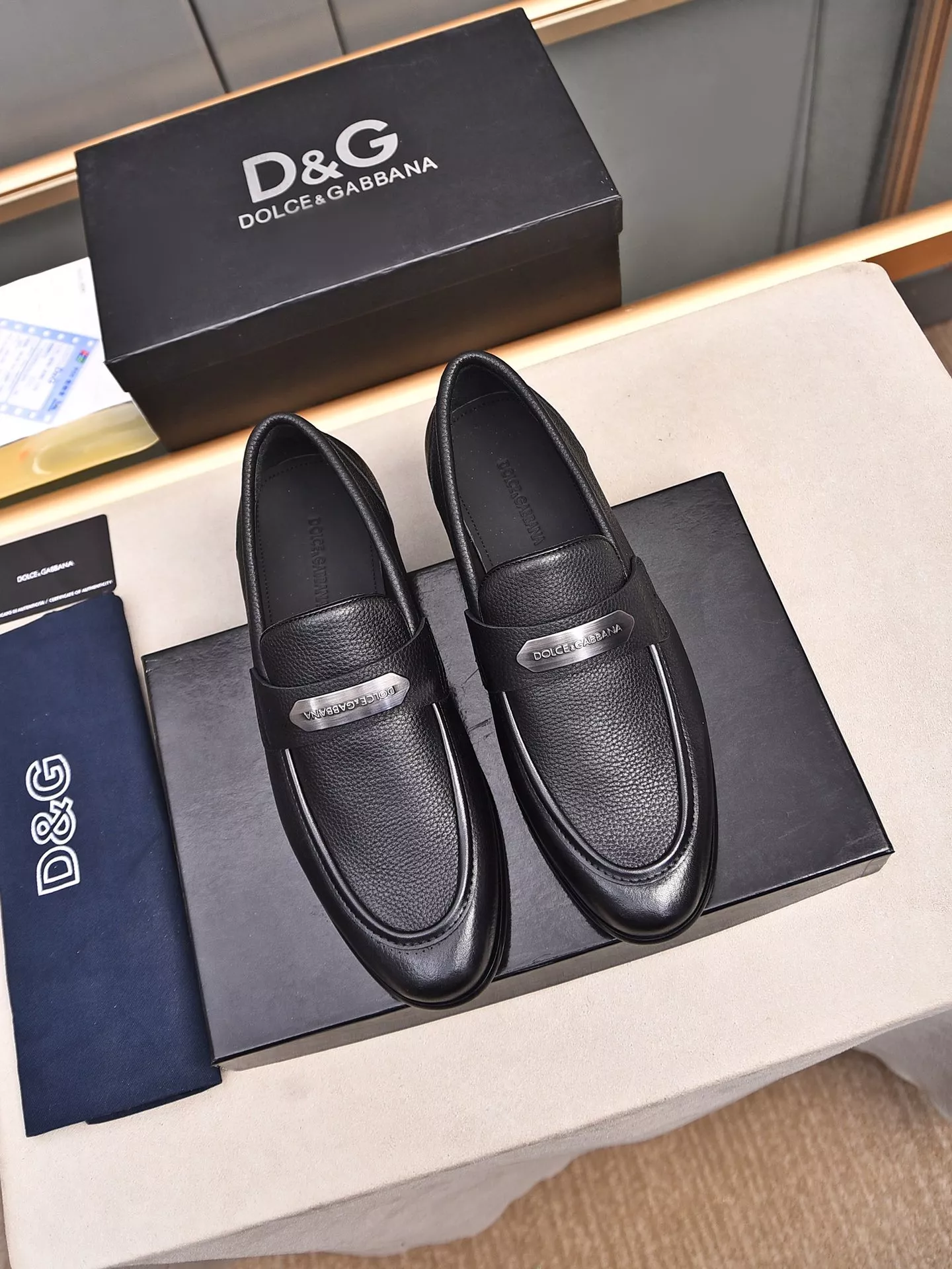 Dolce & Gabbana D&G Leather Shoes For Men Durable 867