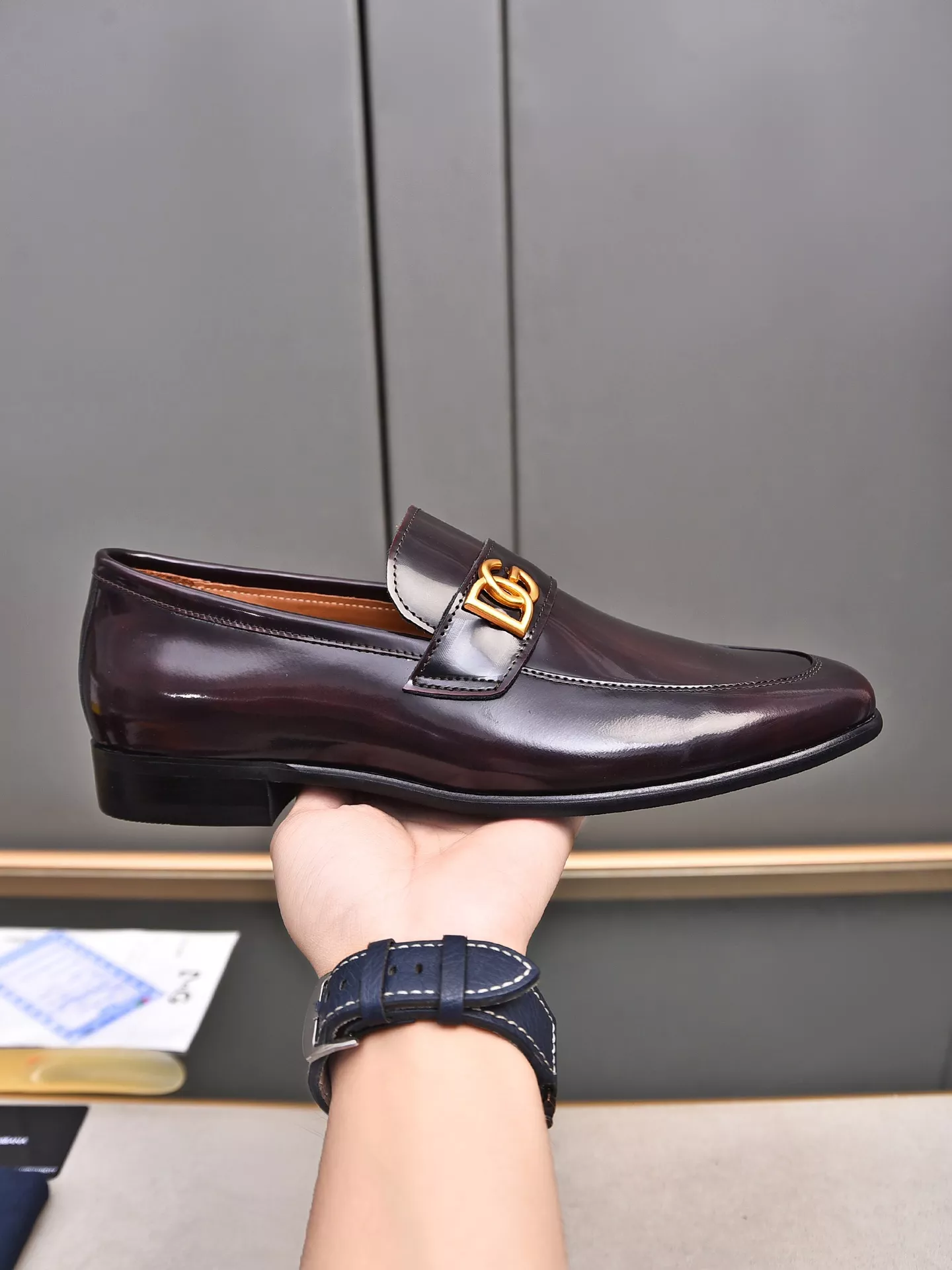 Dolce & Gabbana D&G Leather Shoes For Men Elegant 4103