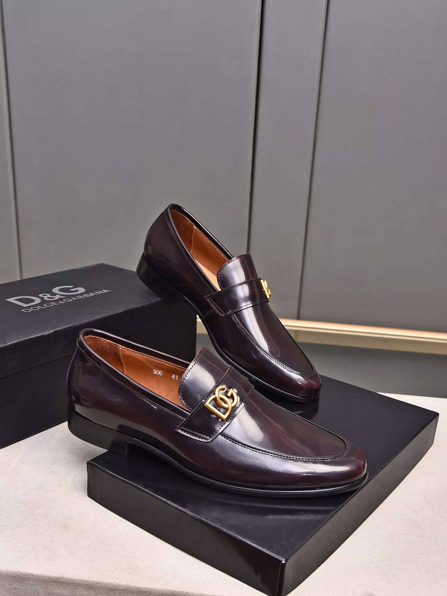 Dolce & Gabbana D&G Leather Shoes For Men Elegant 4103