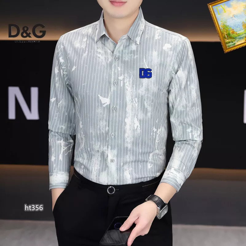 Dolce & Gabbana D&G Shirts Long Sleeved For Men Trendsetting 4809