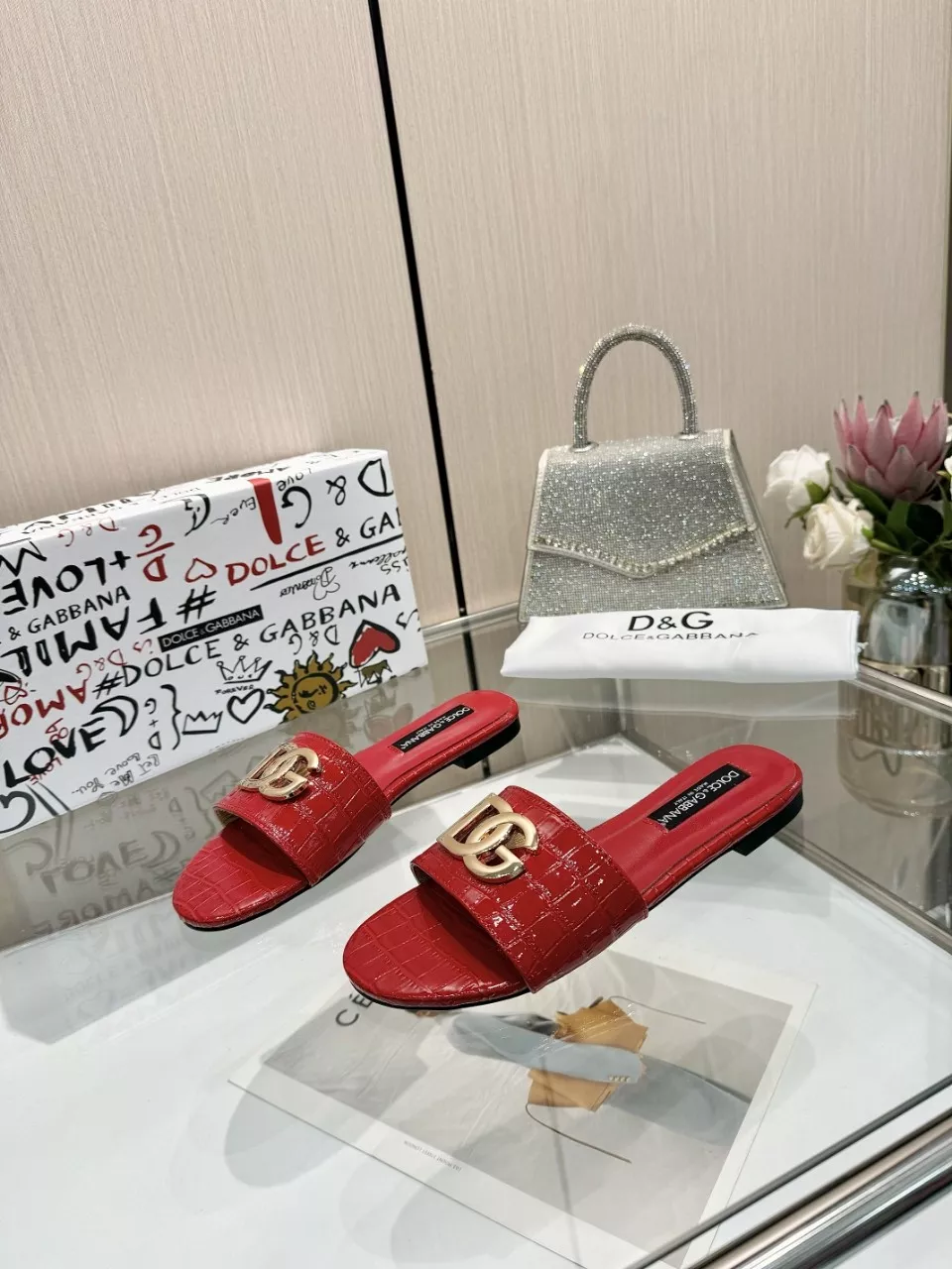 Dolce & Gabbana D&G Slippers For Women Durable 6994