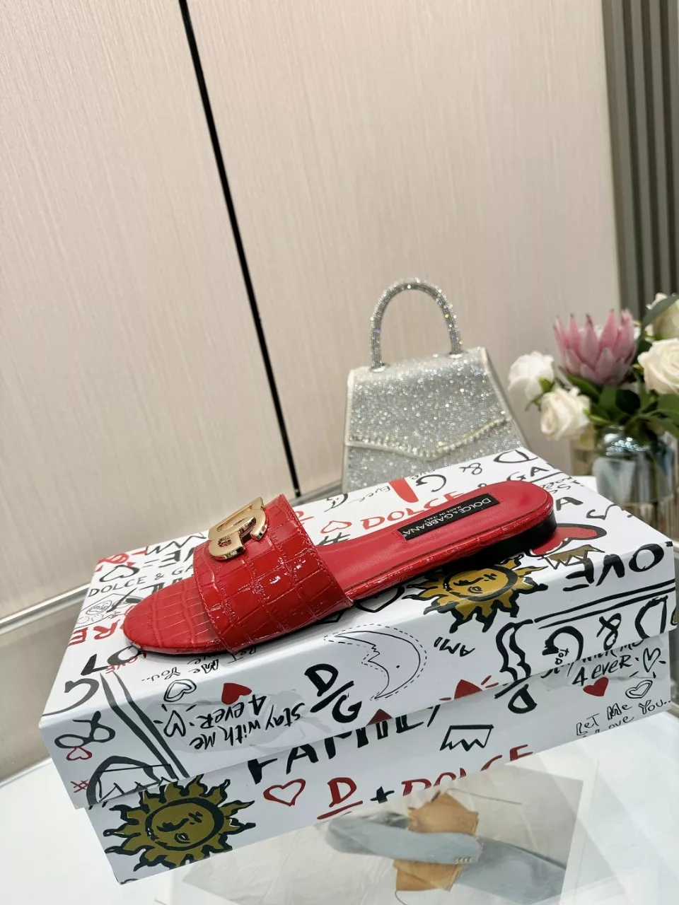 Dolce & Gabbana D&G Slippers For Women Durable 6994
